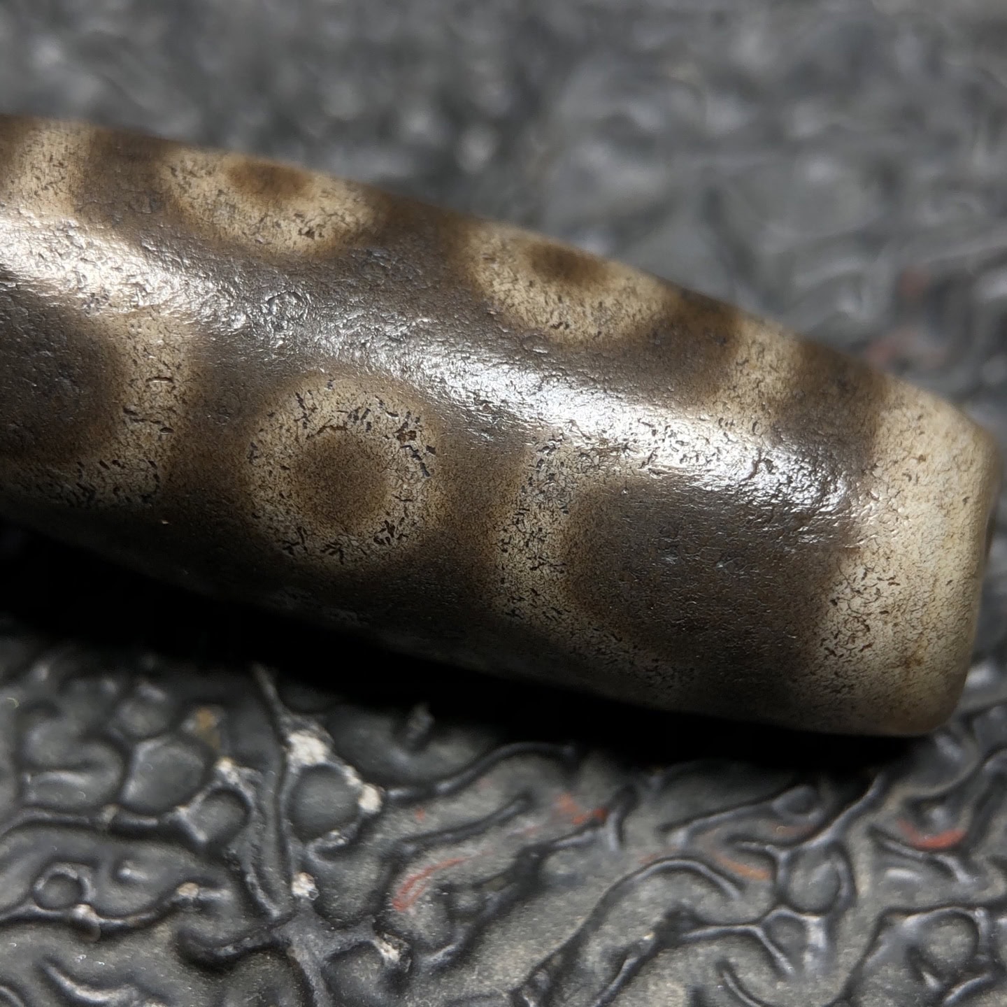 Chinese Natural Agate DZI Beads