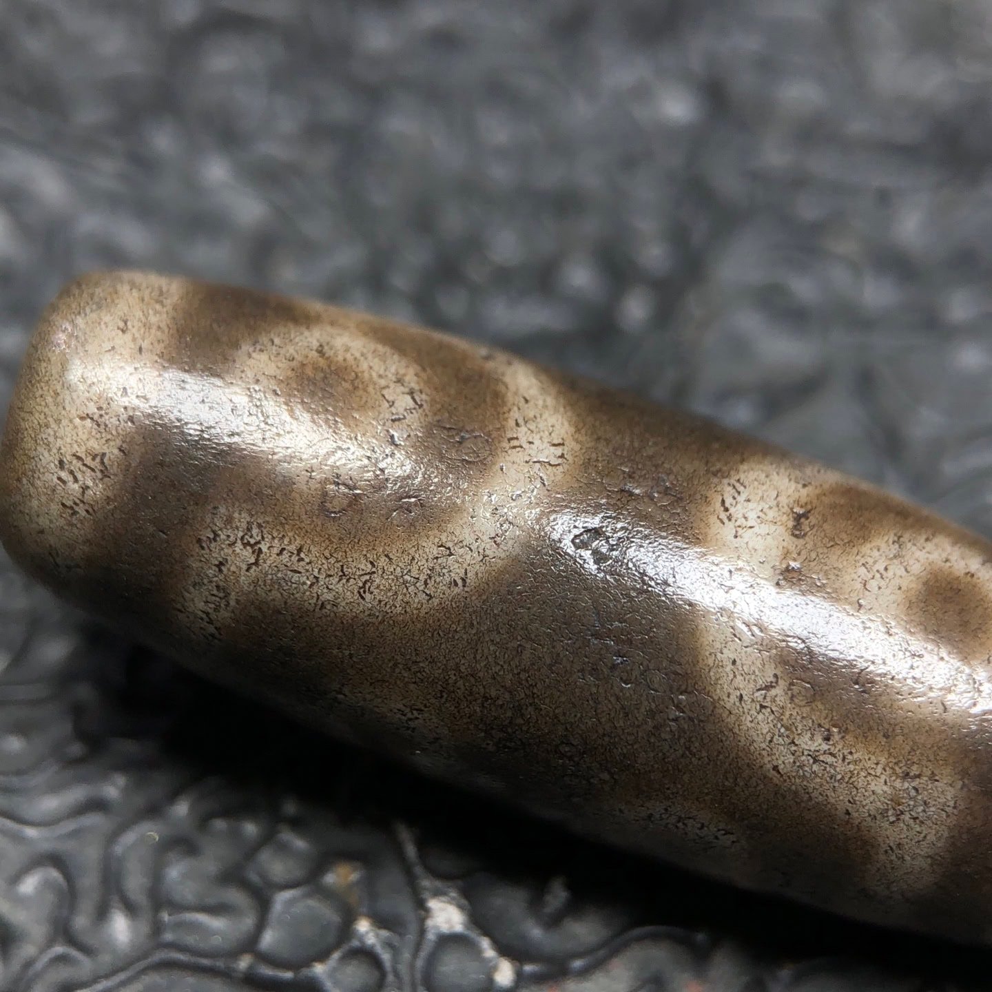 Chinese Natural Agate DZI Beads