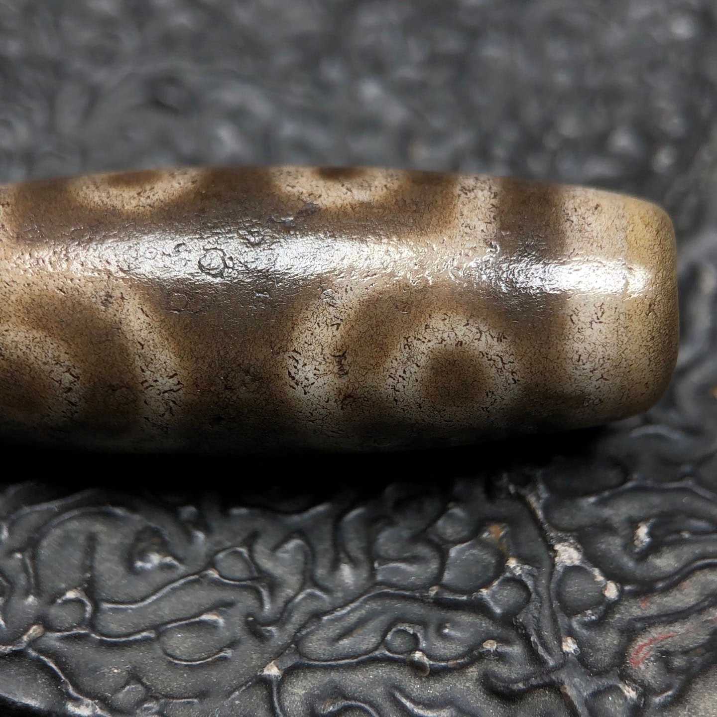 Chinese Natural Agate DZI Beads