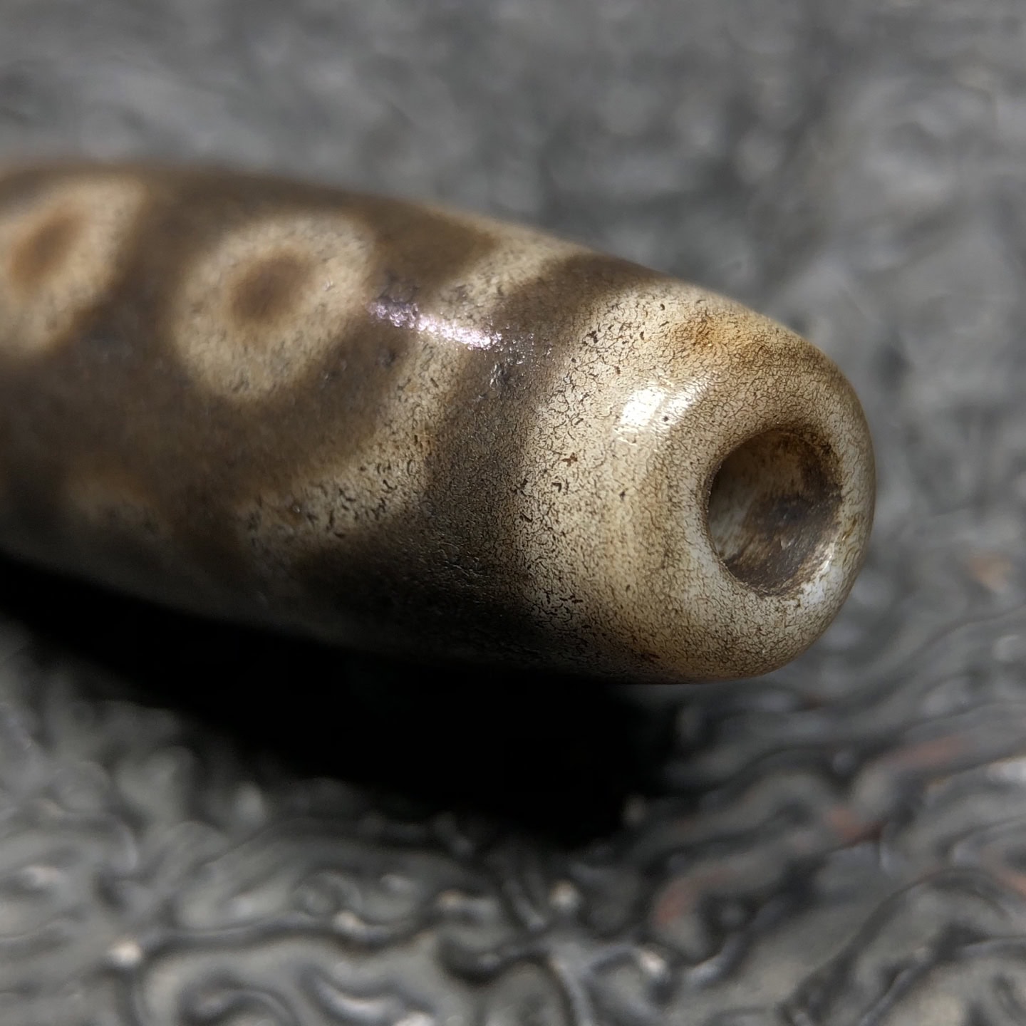 Chinese Natural Agate DZI Beads