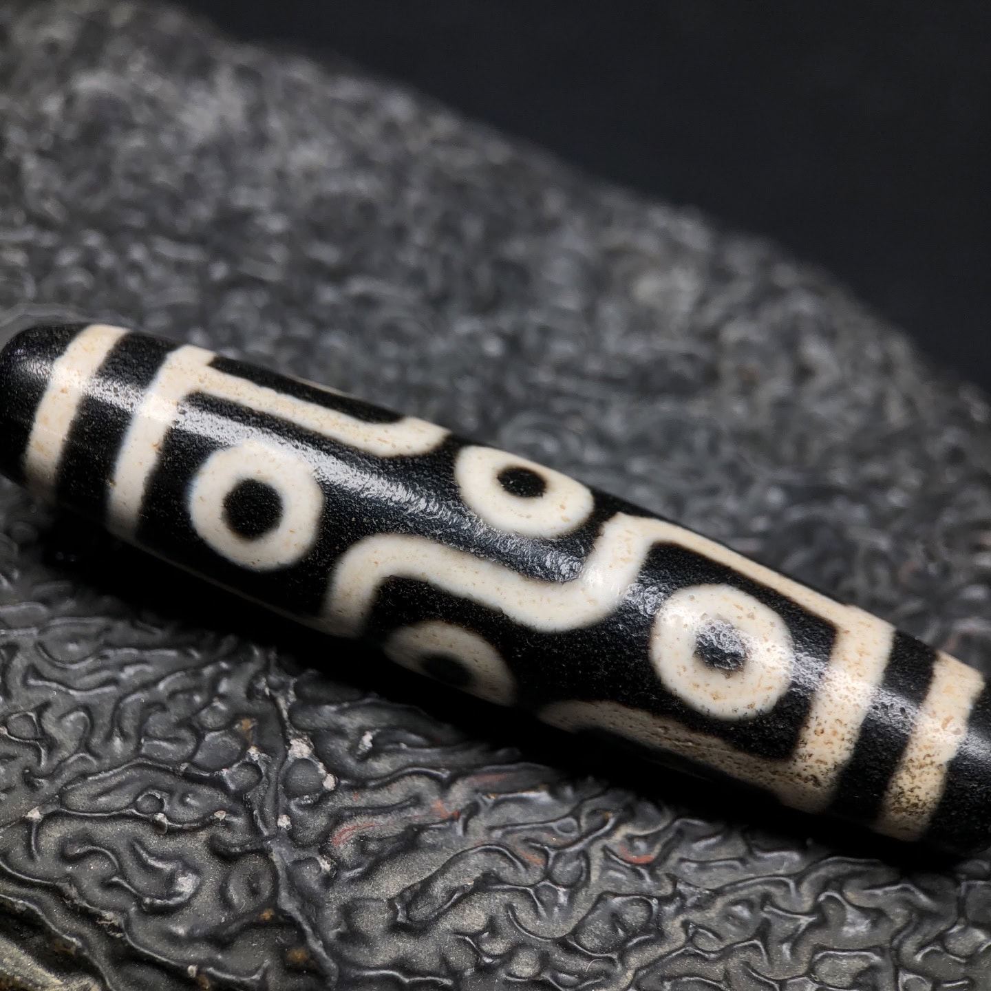 Chinese Natural Agate DZI Beads