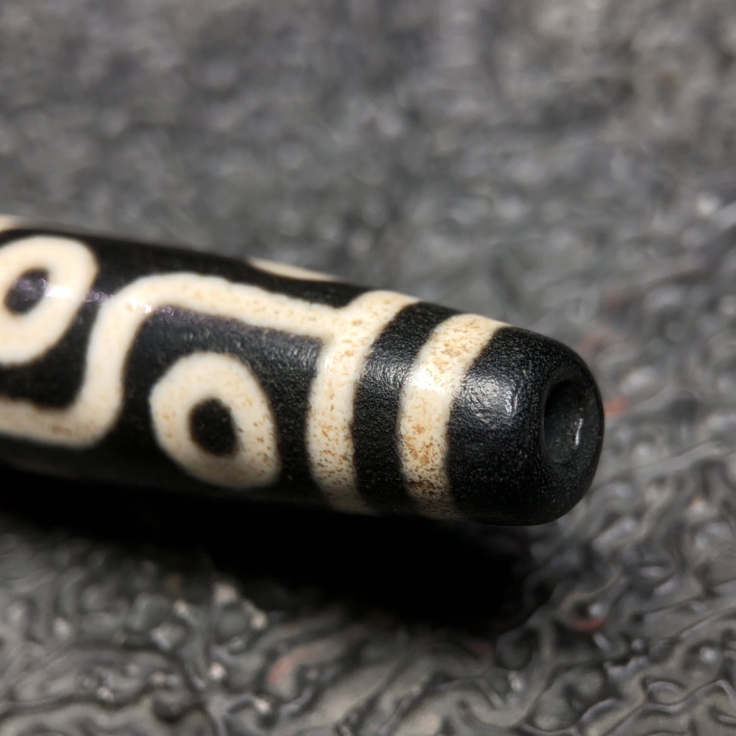 Chinese Natural Agate DZI Beads