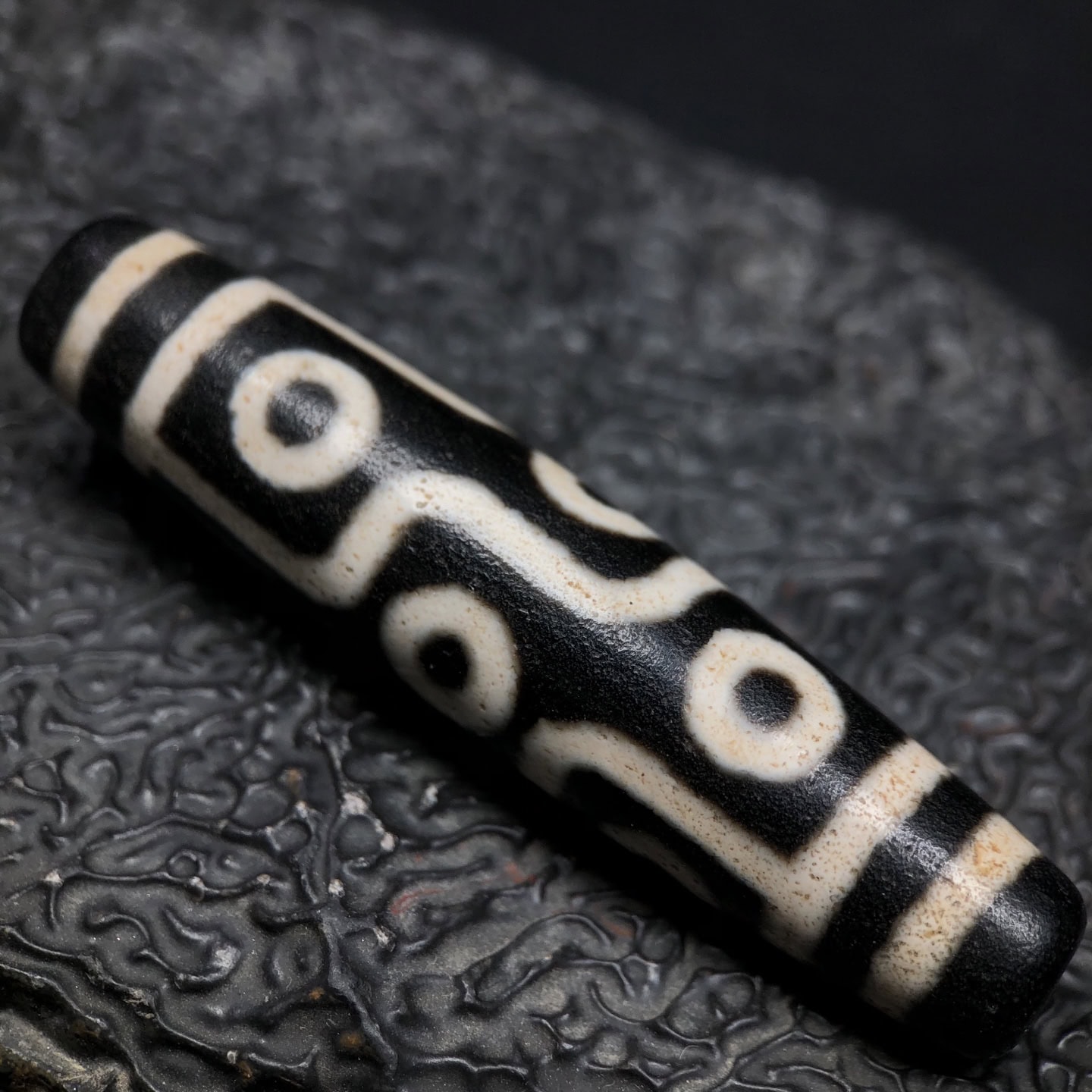 Chinese Natural Agate DZI Beads