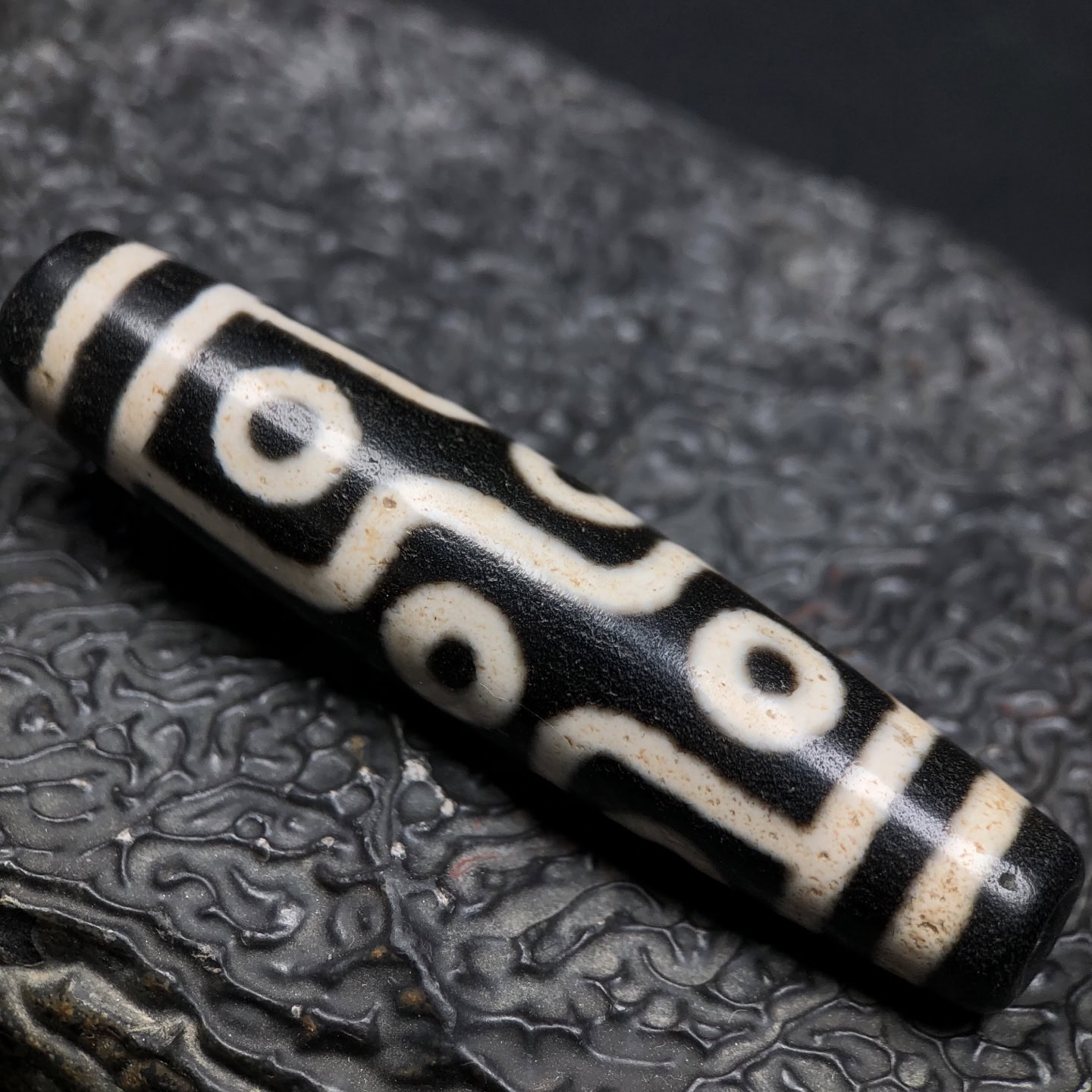 Chinese Natural Agate DZI Beads