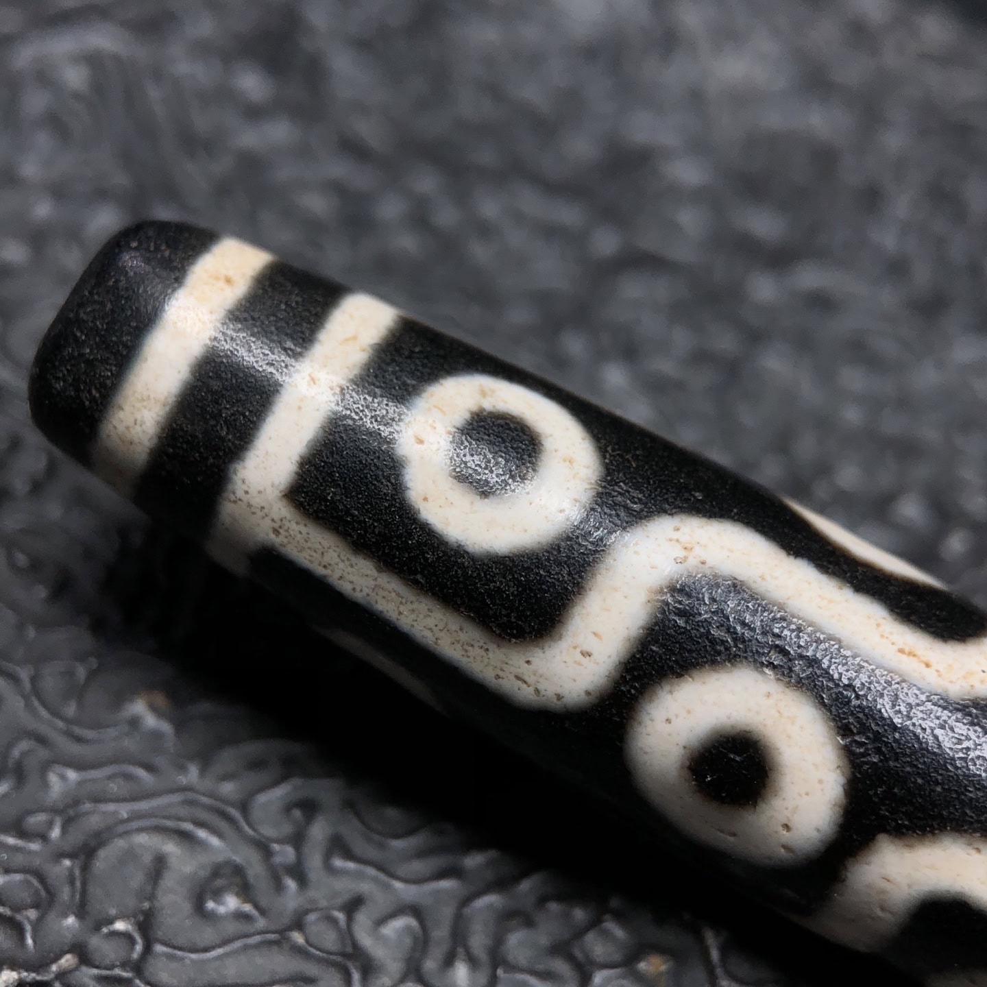 Chinese Natural Agate DZI Beads