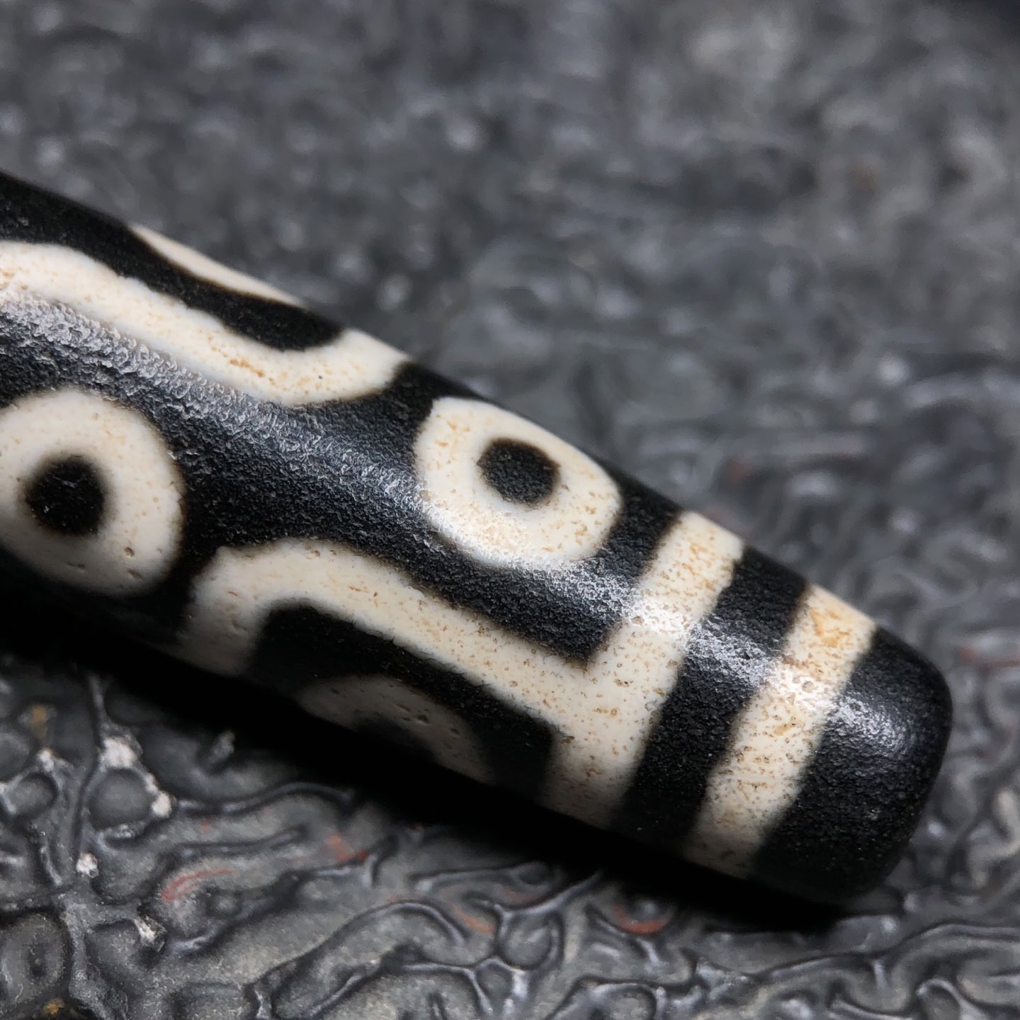 Chinese Natural Agate DZI Beads