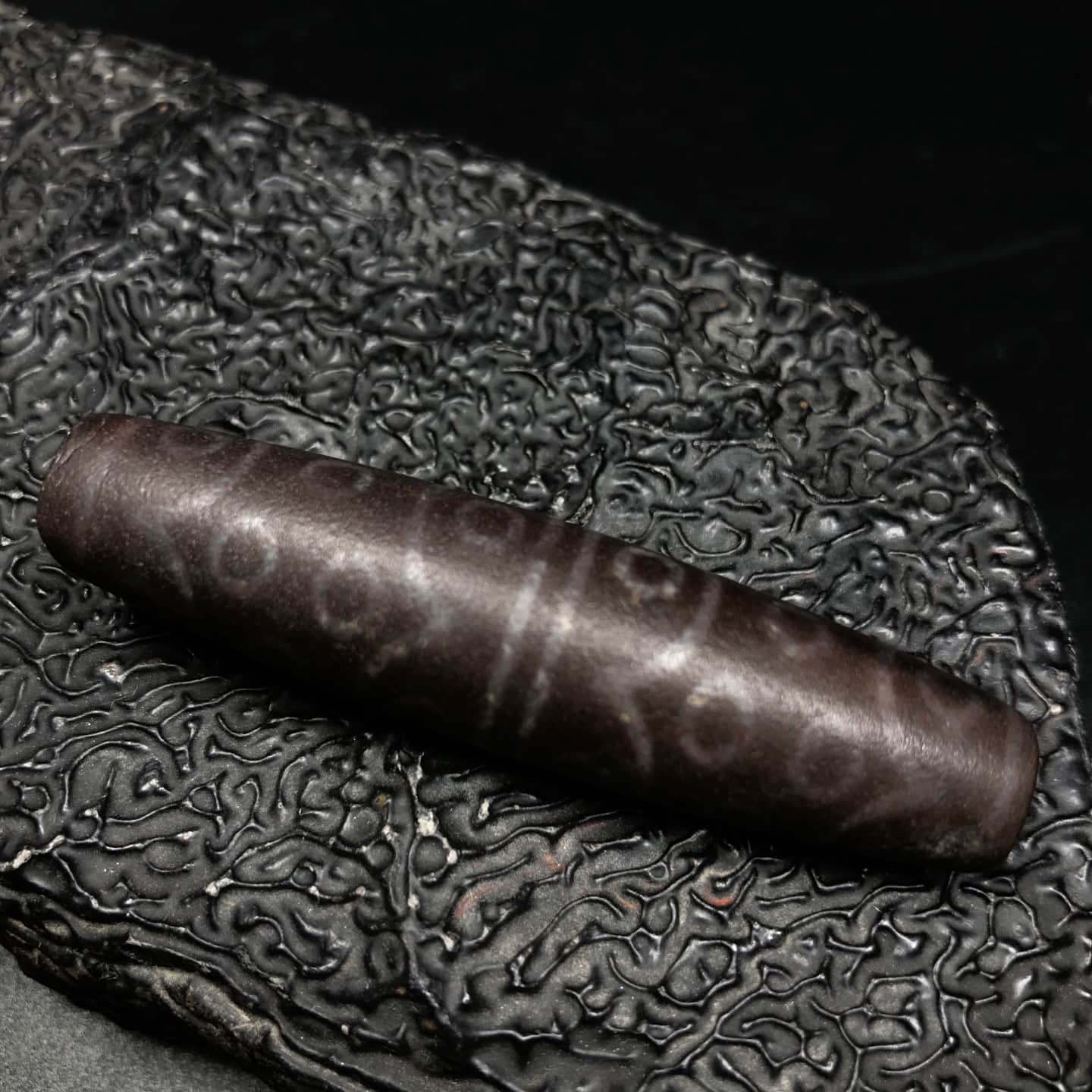 Chinese Natural Agate DZI Beads