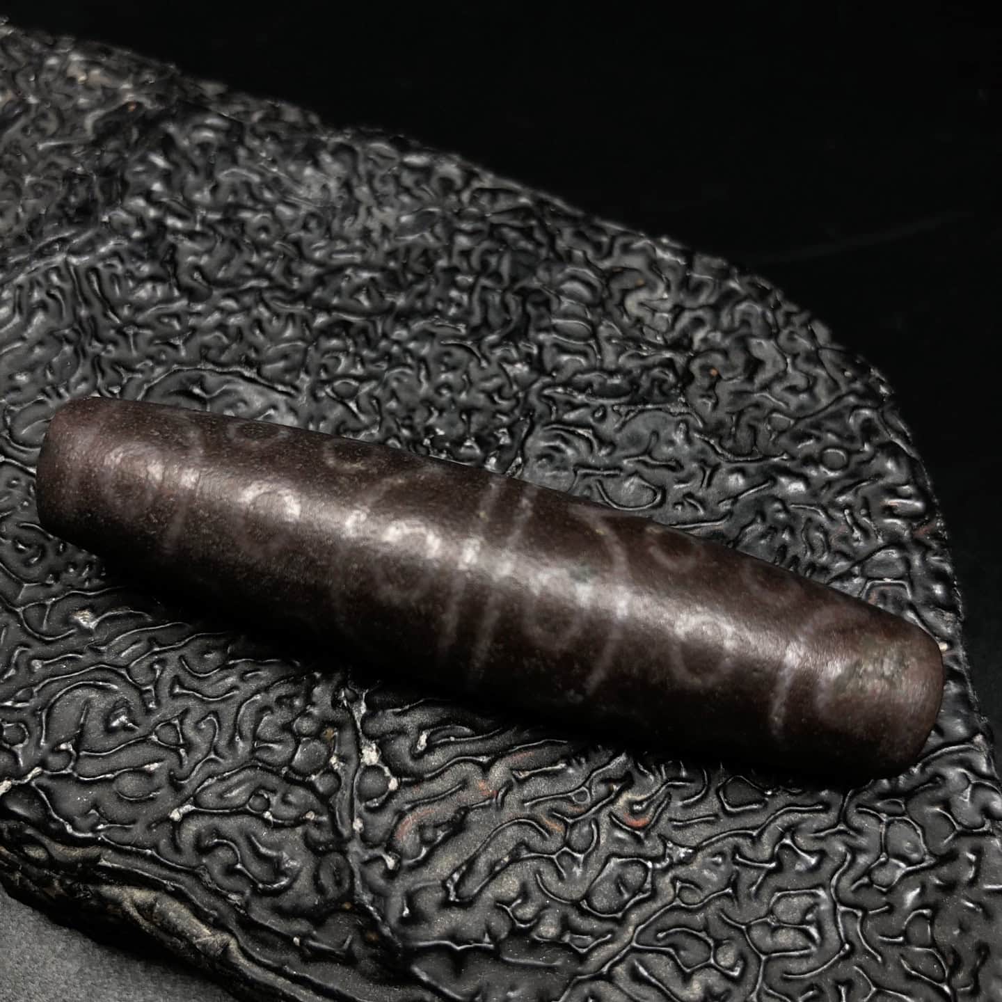 Chinese Natural Agate DZI Beads