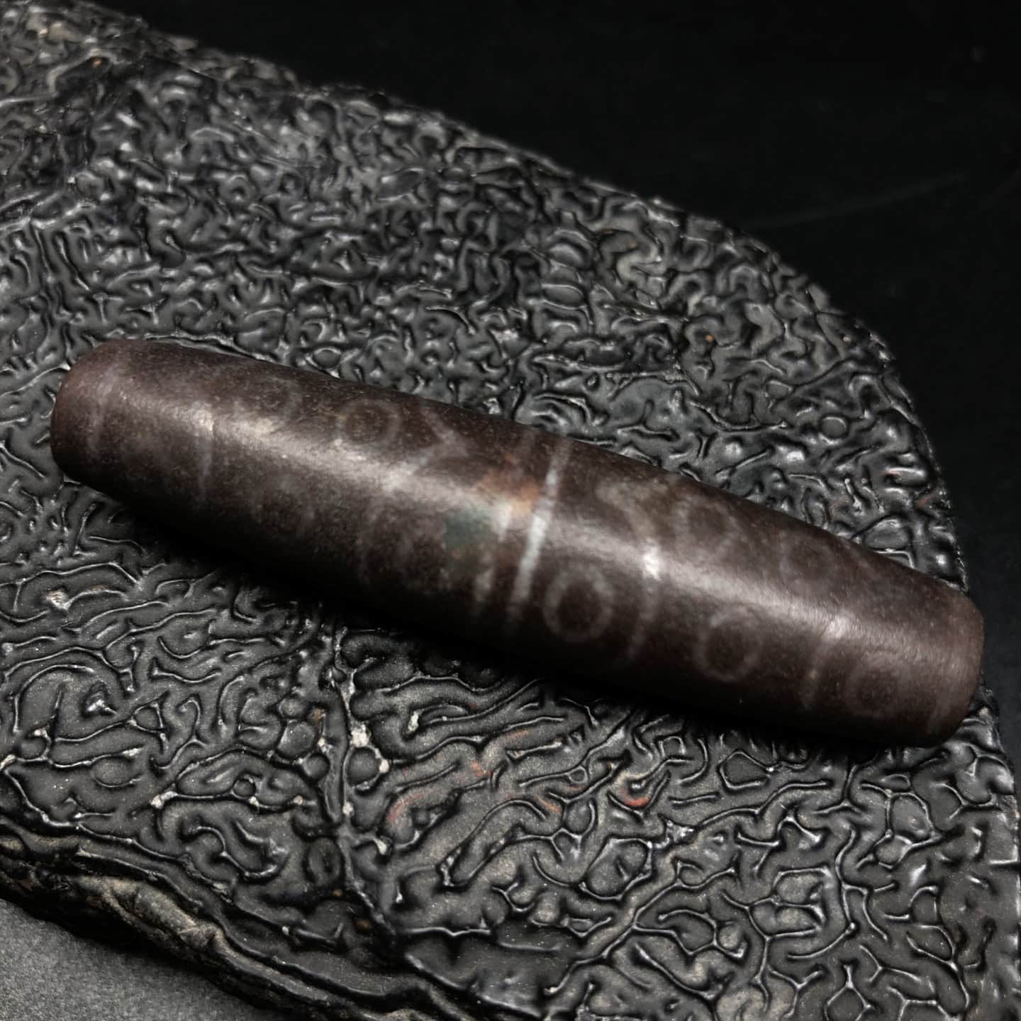 Chinese Natural Agate DZI Beads