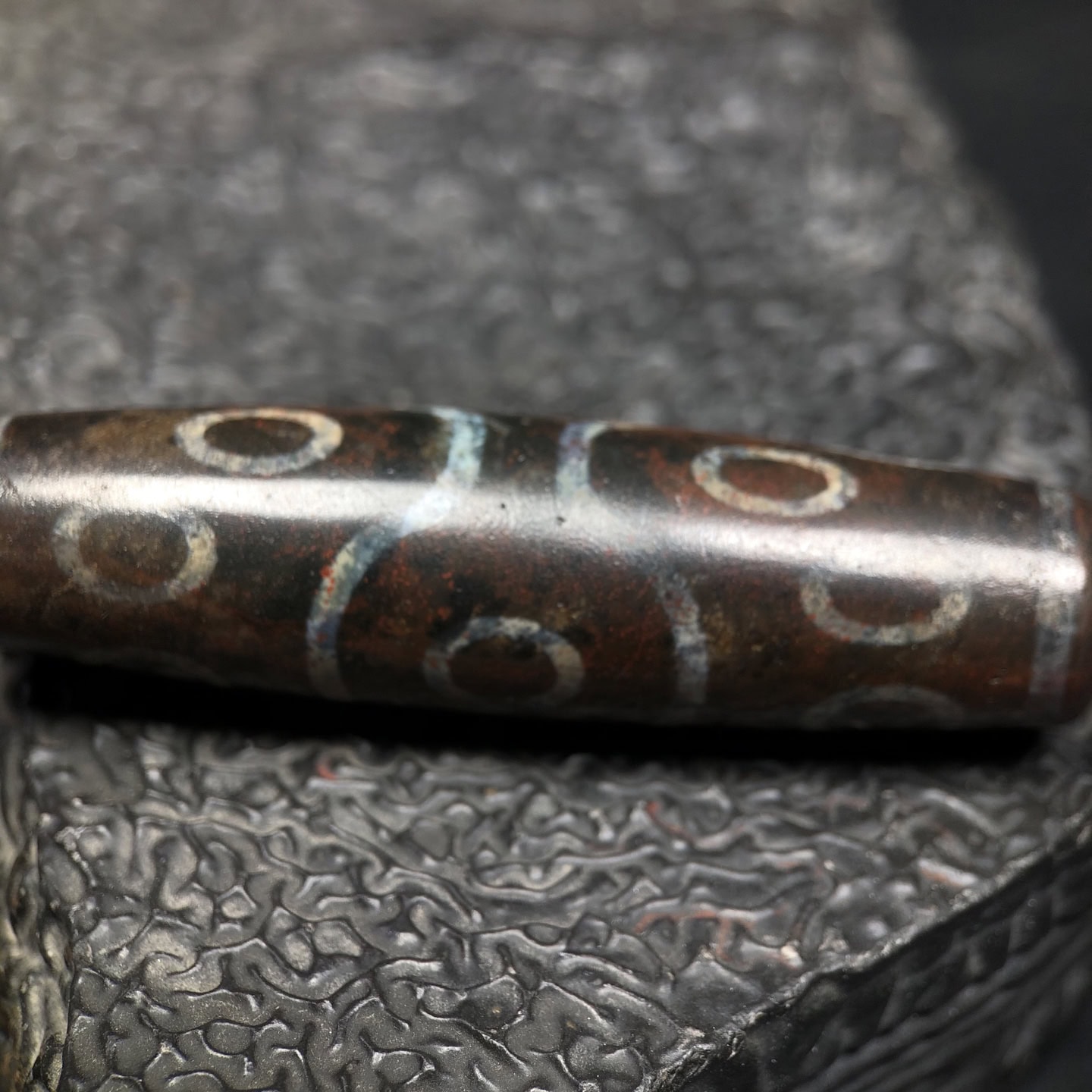 Chinese Natural Agate DZI Beads