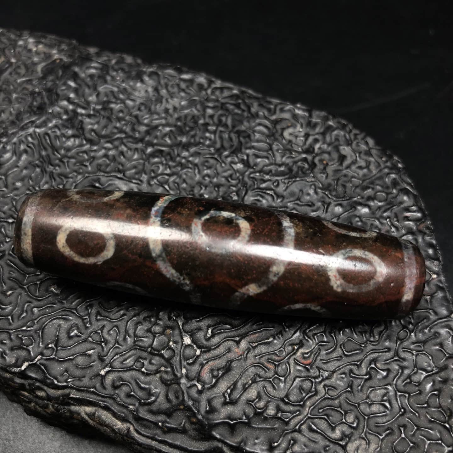 Chinese Natural Agate DZI Beads