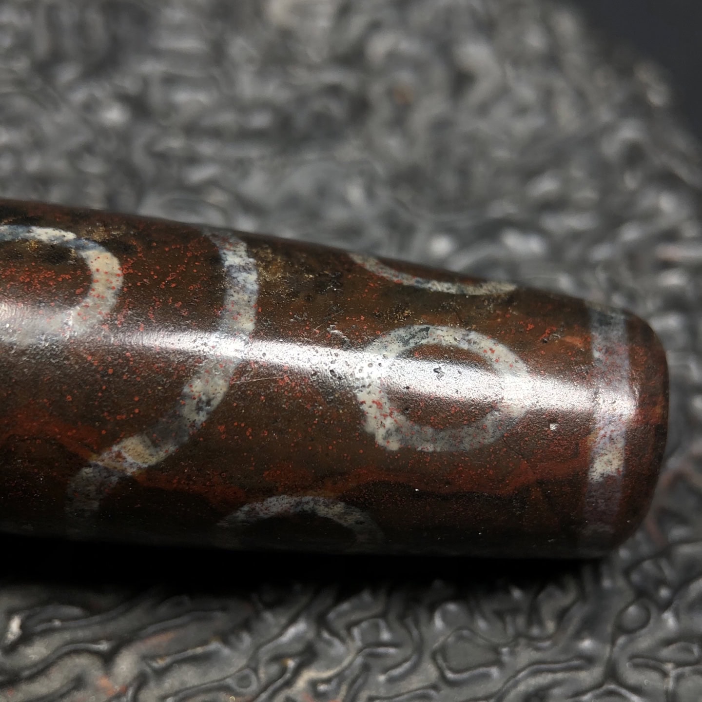Chinese Natural Agate DZI Beads
