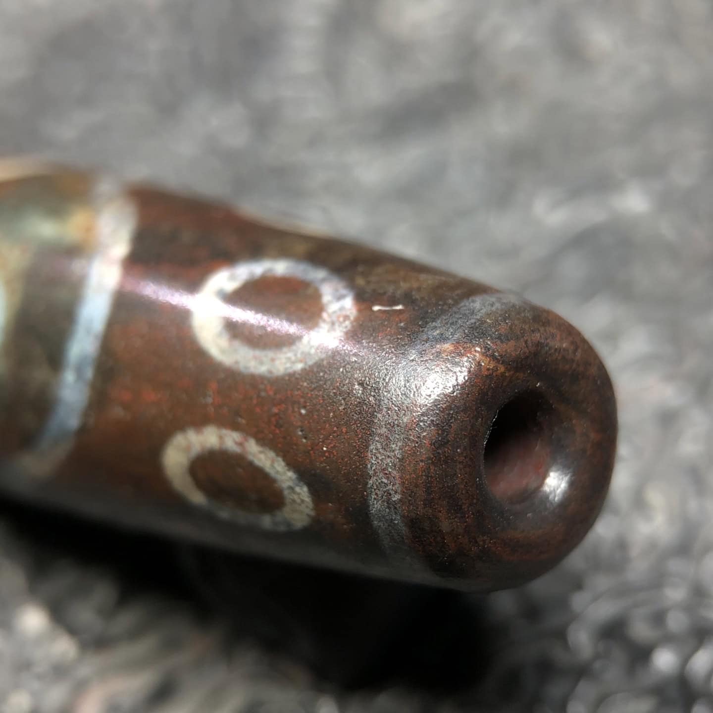 Chinese Natural Agate DZI Beads