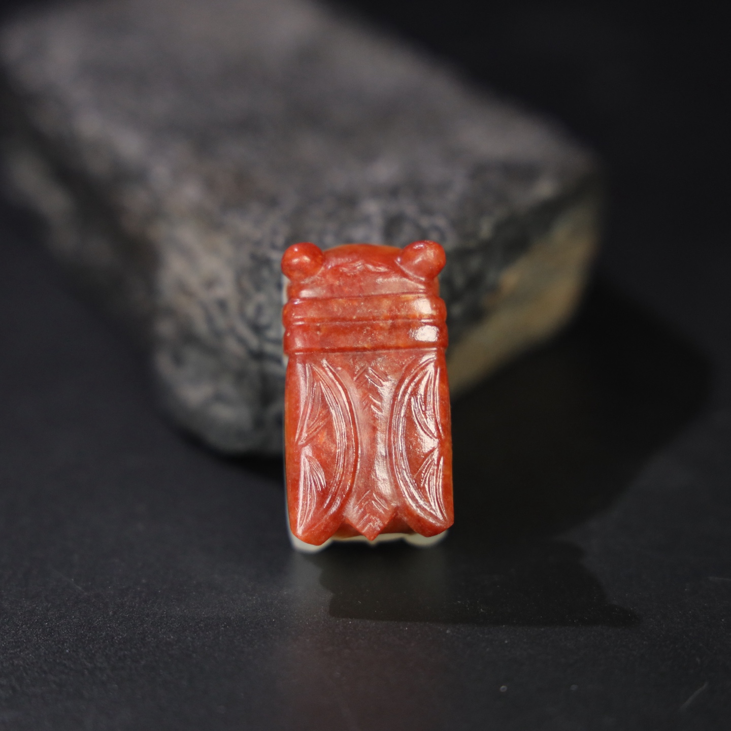 Chinese Natural Jade Carved Cicada