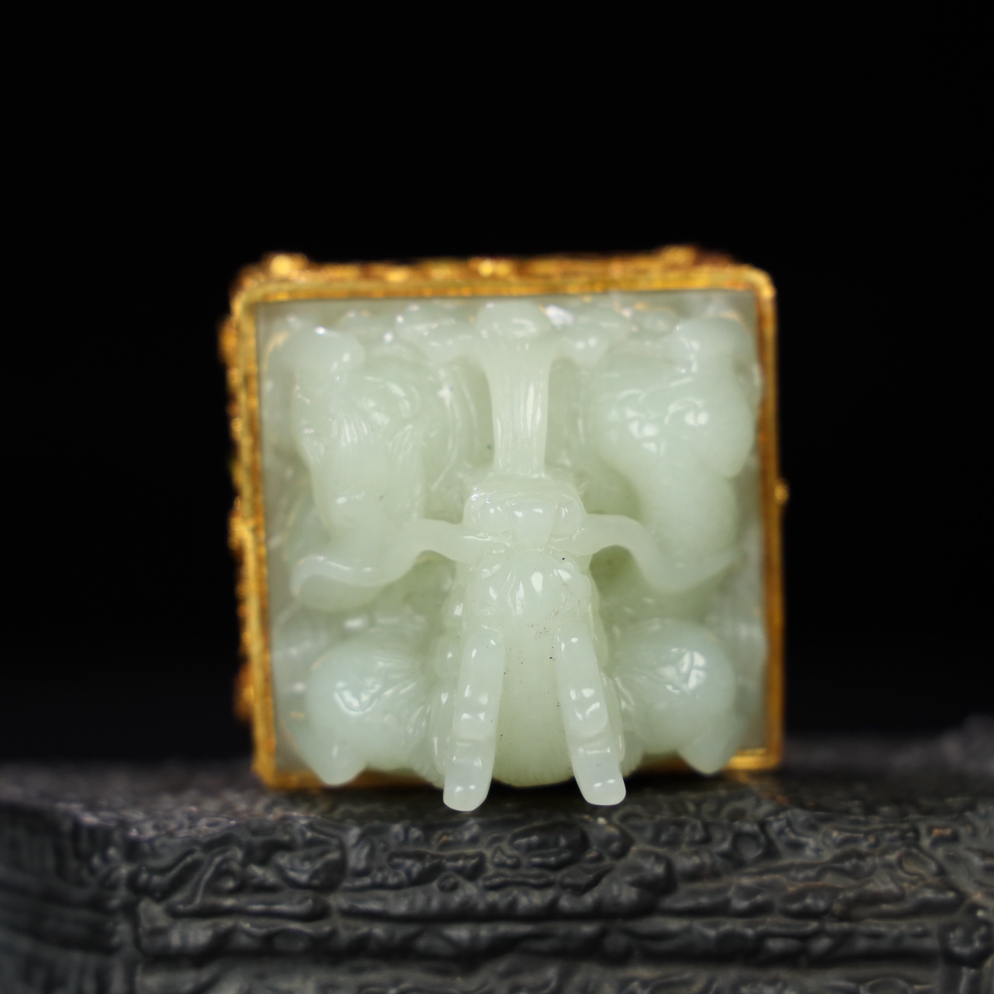 Chinese Natural Jade Carved Seal