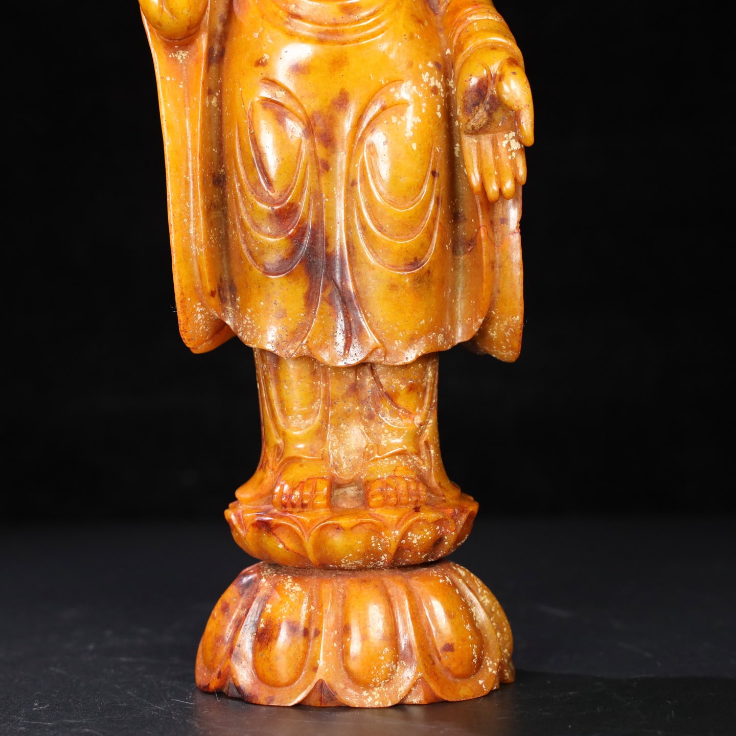 Chinese Natural Jade Carved Buddha ornaments