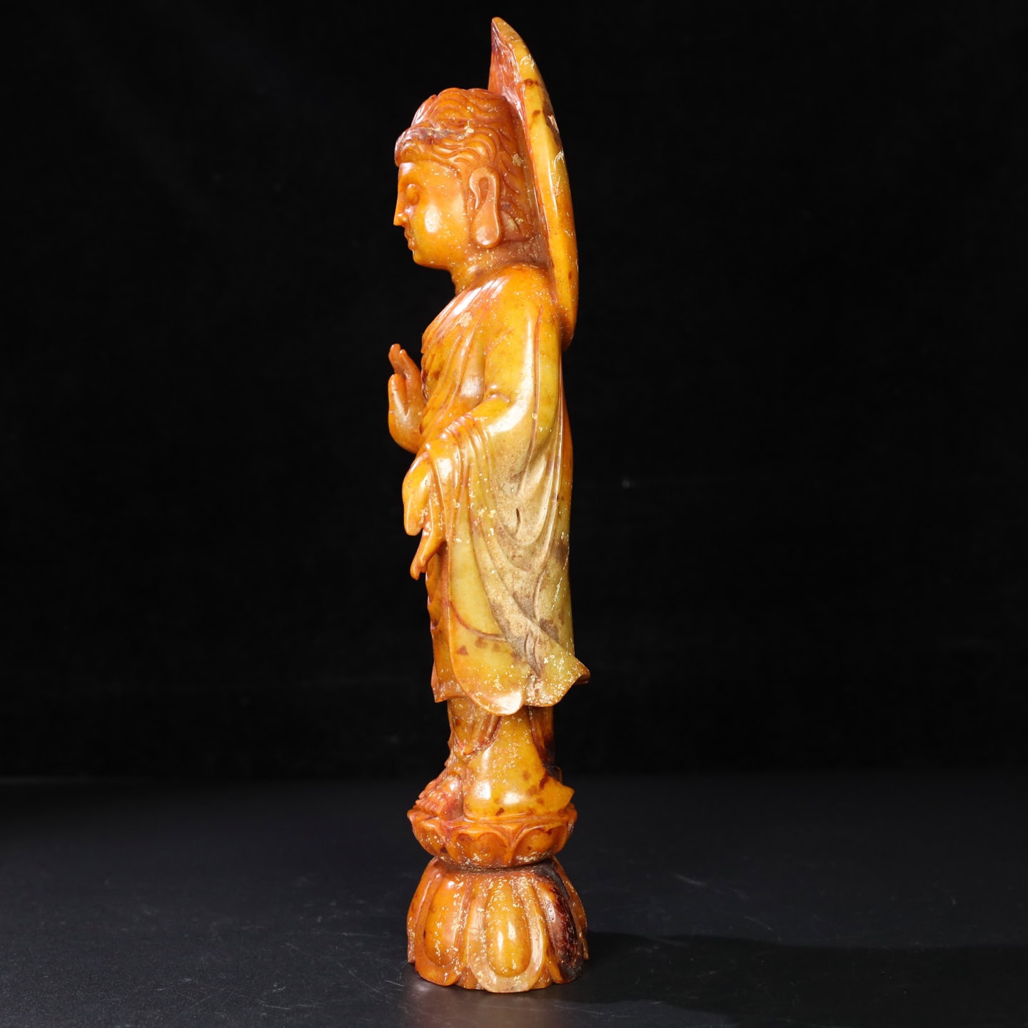 Chinese Natural Jade Carved Buddha ornaments