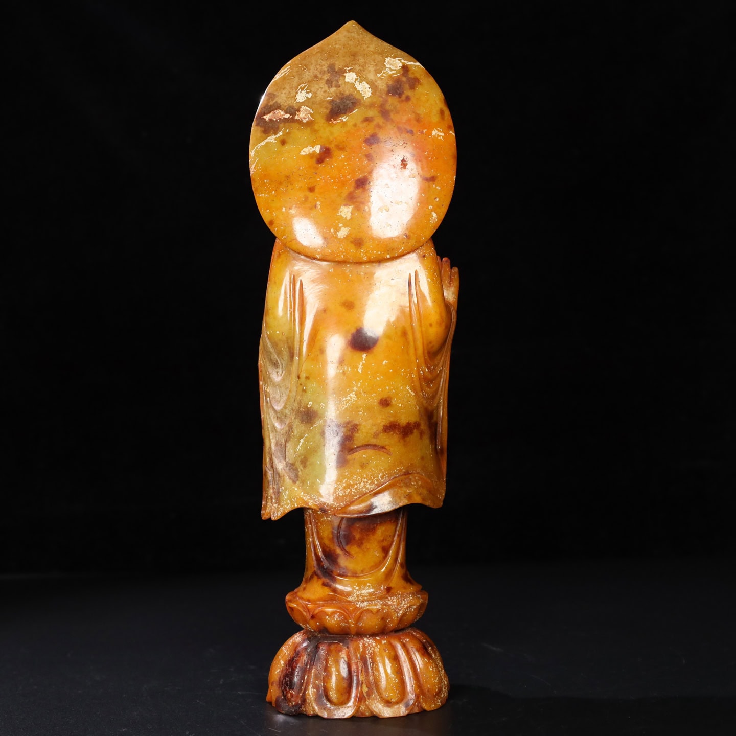 Chinese Natural Jade Carved Buddha ornaments