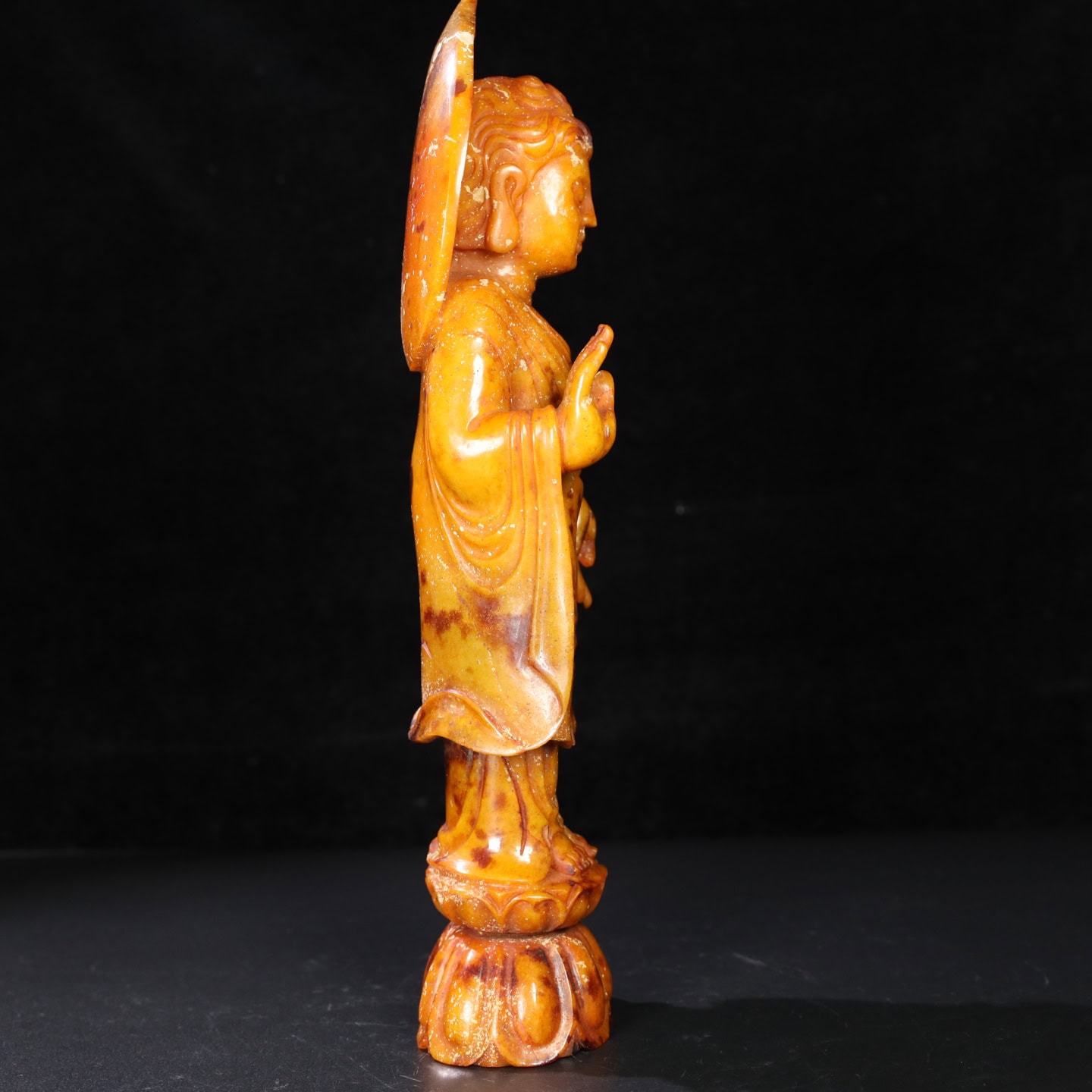 Chinese Natural Jade Carved Buddha ornaments