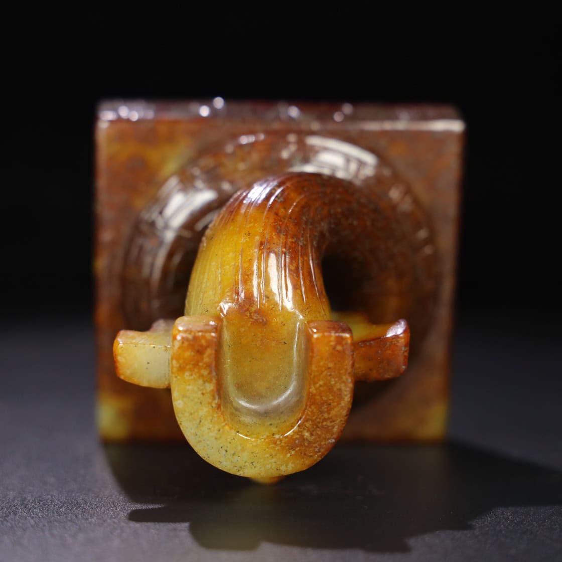 Chinese Natural Jade Carved Sanxingdui ornaments