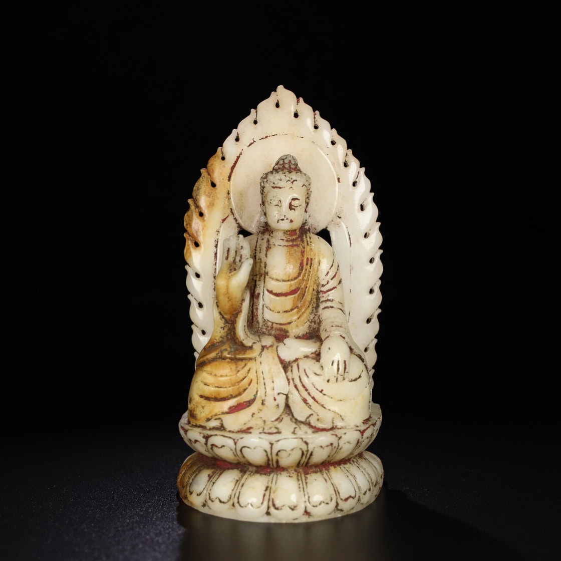 Chinese Natural Jade Carved Buddha