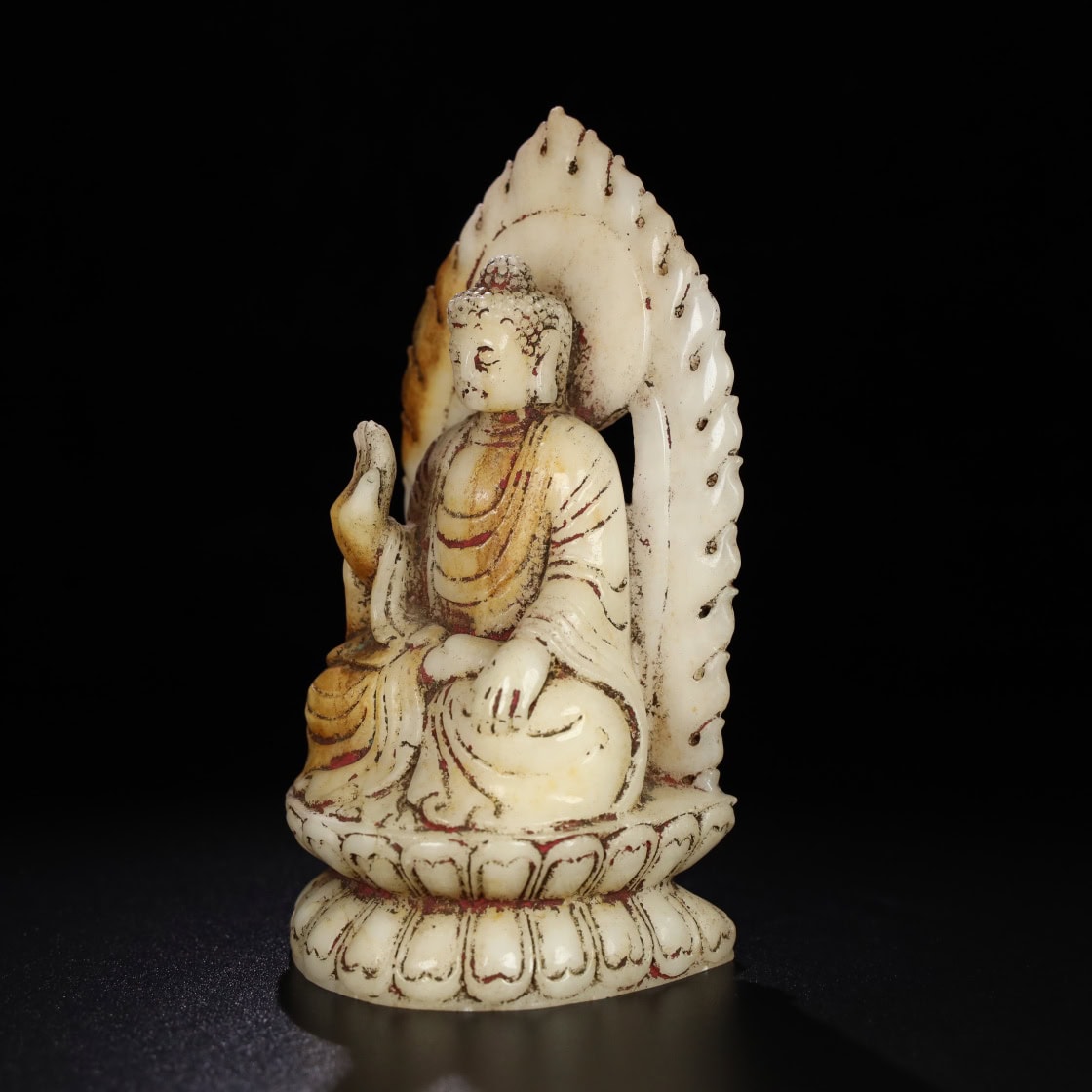 Chinese Natural Jade Carved Buddha