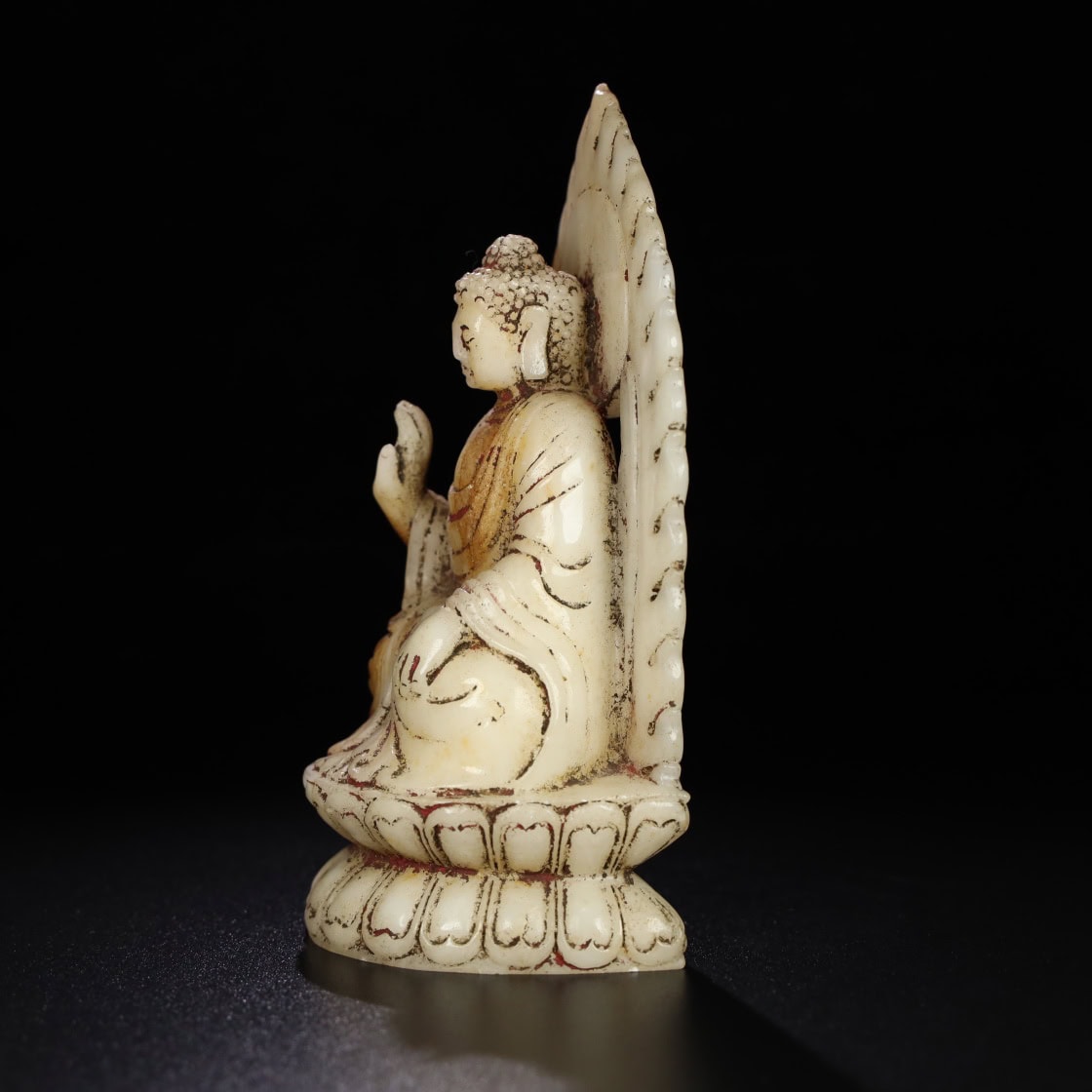 Chinese Natural Jade Carved Buddha
