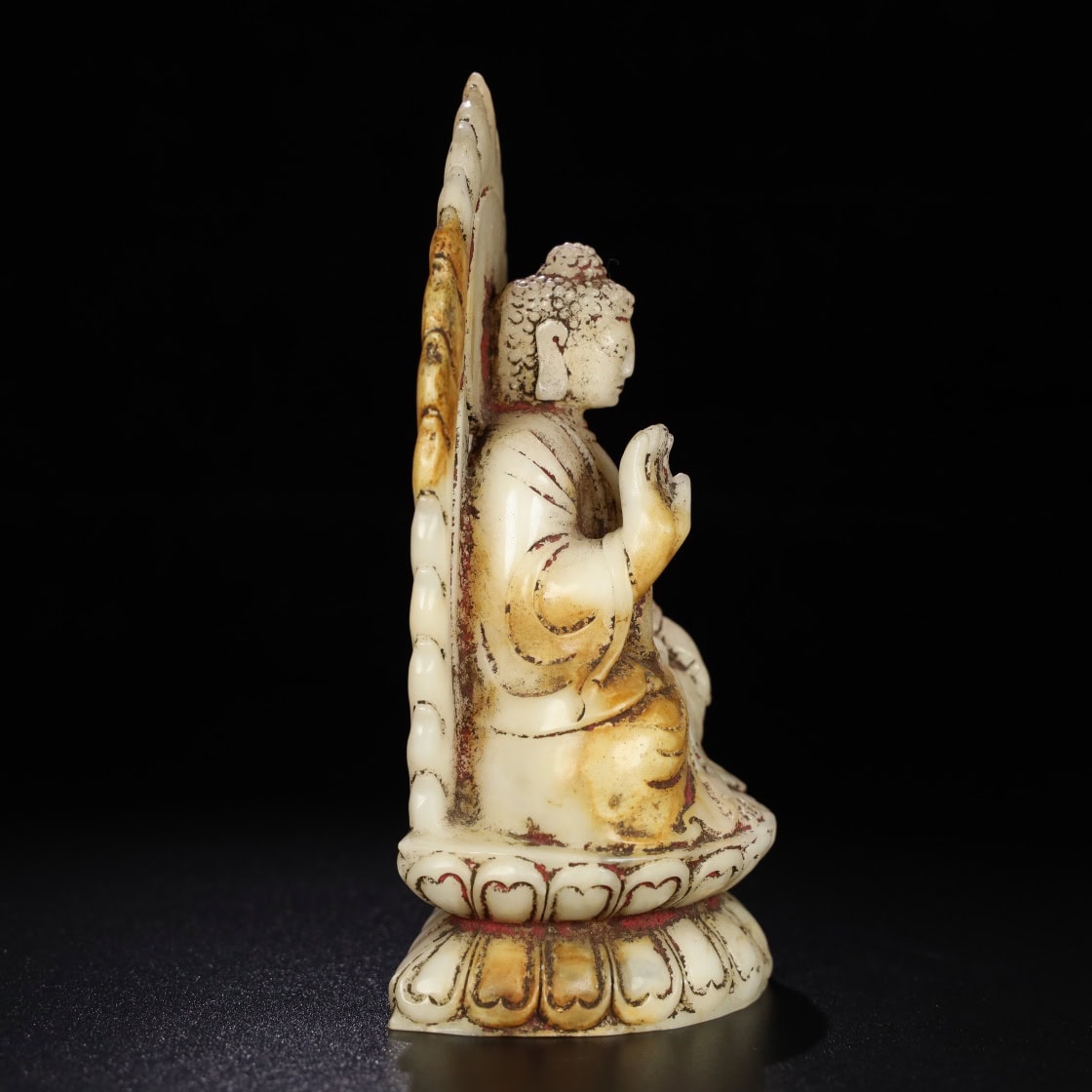 Chinese Natural Jade Carved Buddha