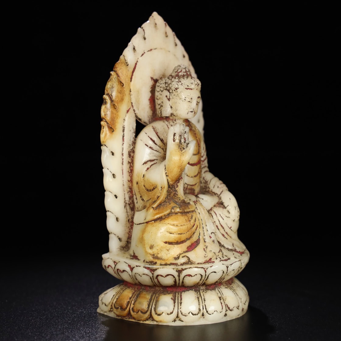 Chinese Natural Jade Carved Buddha