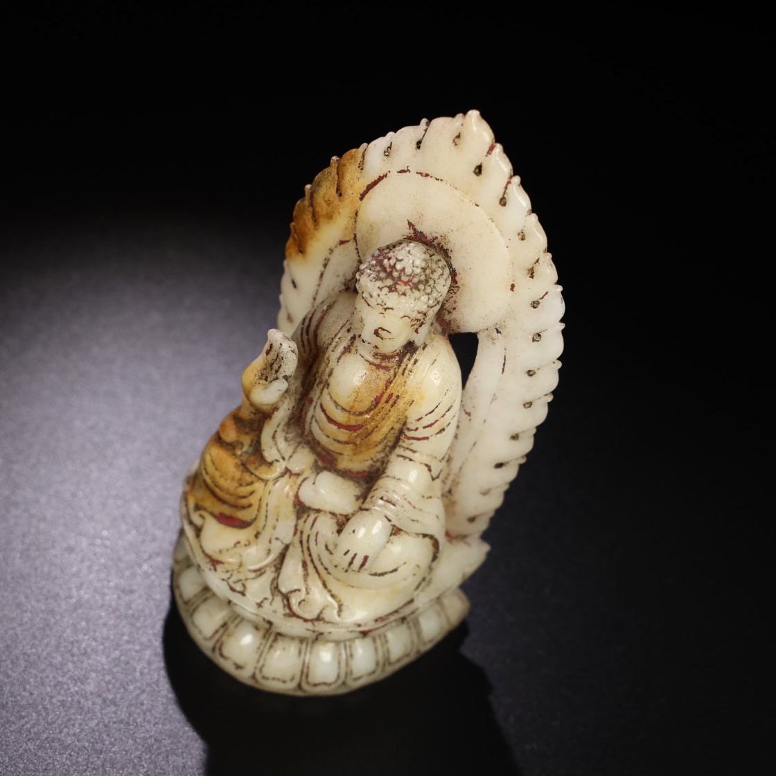 Chinese Natural Jade Carved Buddha