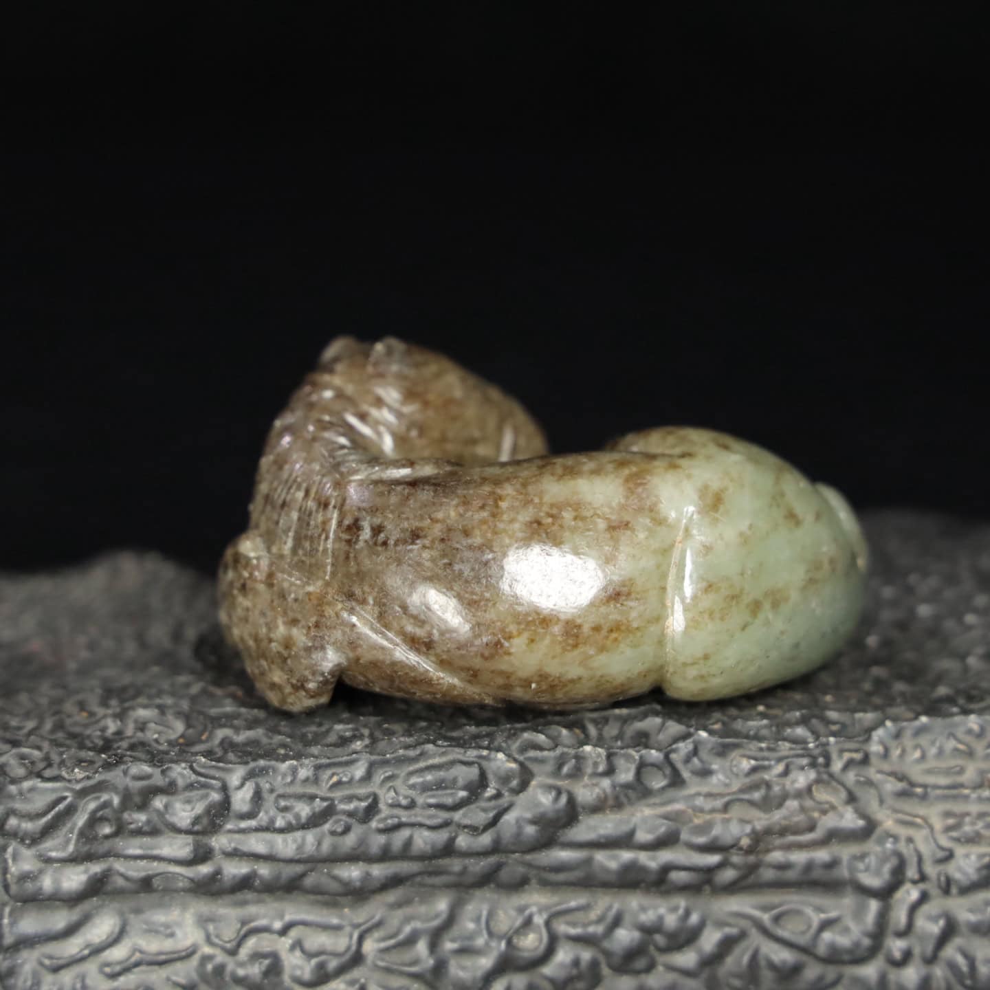 Chinese Natural Jade Carved Horses