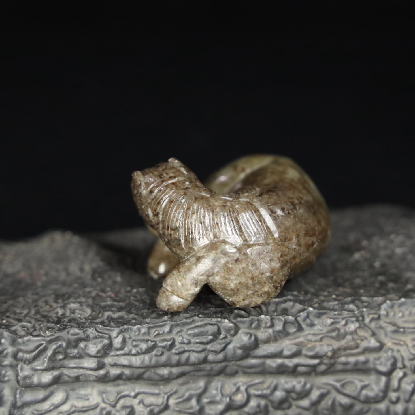 Chinese Natural Jade Carved Horses