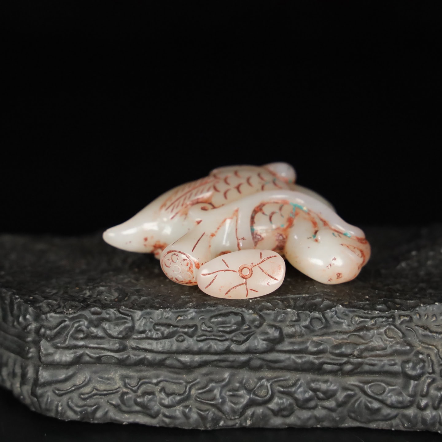 Chinese Natural Jade Carved Goose