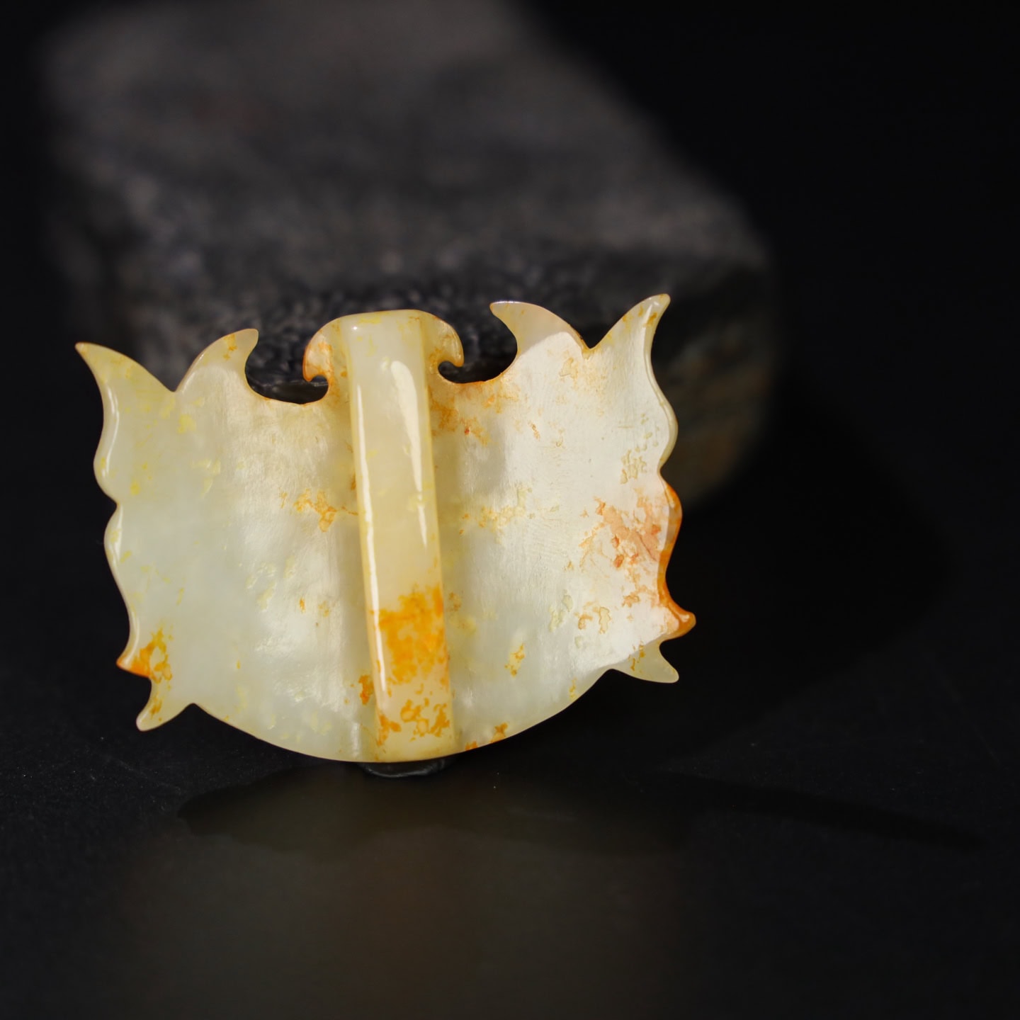 Chinese Natural Jade Carved Pendant