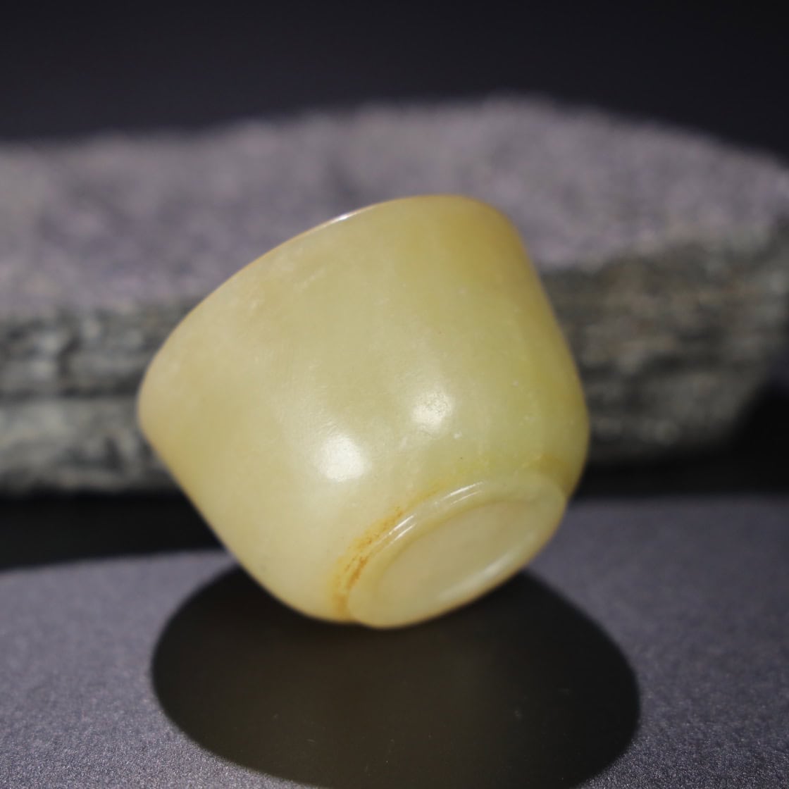 Chinese Natural Jade Carved Tea bowl