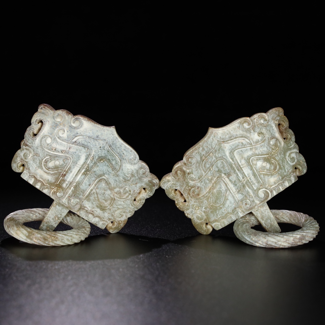 Chinese Natural Jade Carved Pendant