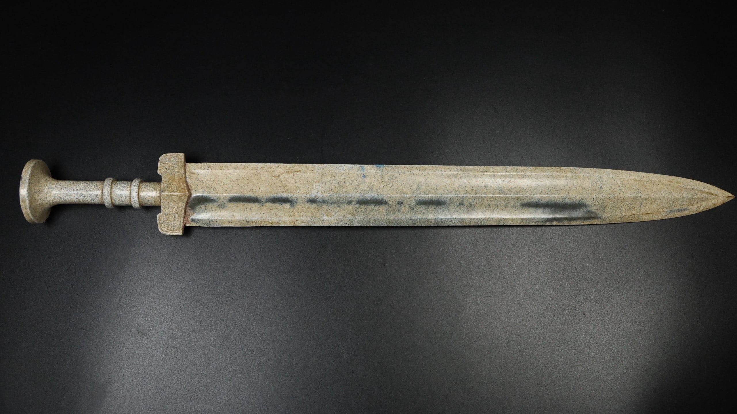 Chinese Natural Jade Carved Sword
