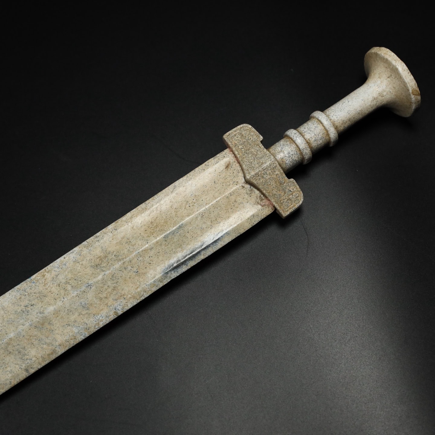 Chinese Natural Jade Carved Sword