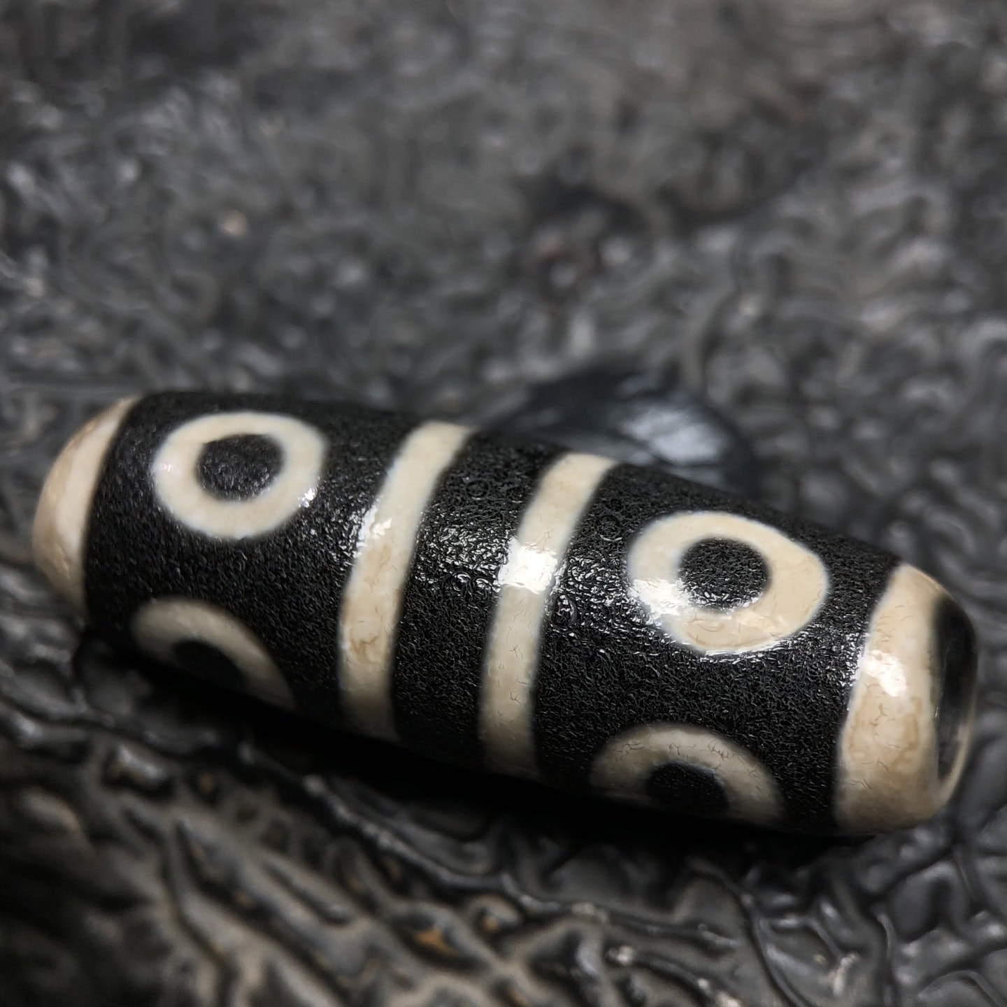 Chinese Natural Agate DZI Beads