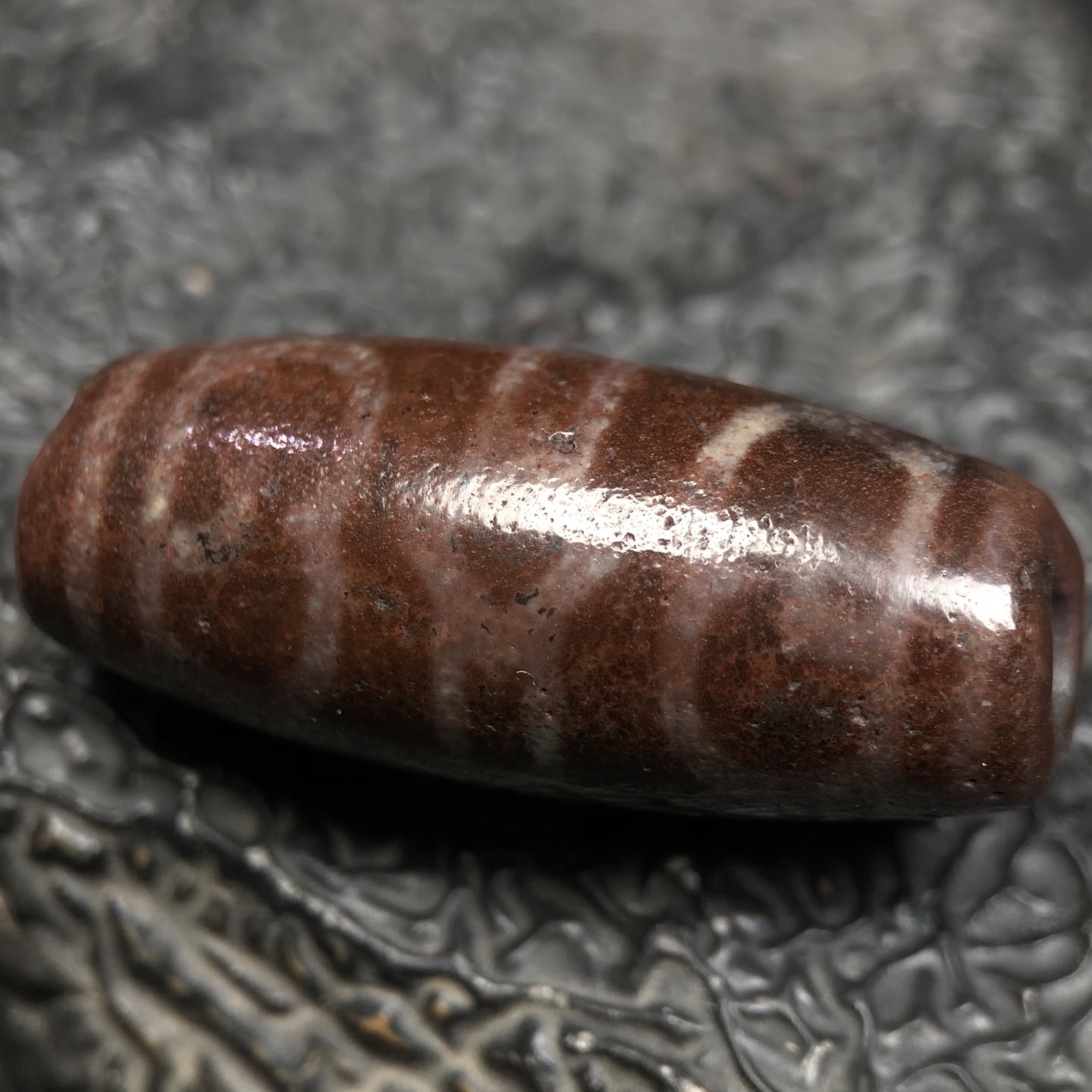 Chinese Natural Agate DZI Beads