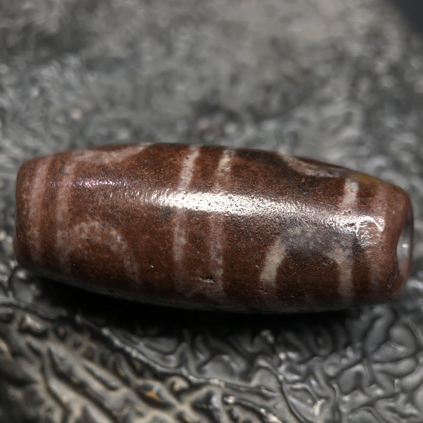 Chinese Natural Agate DZI Beads