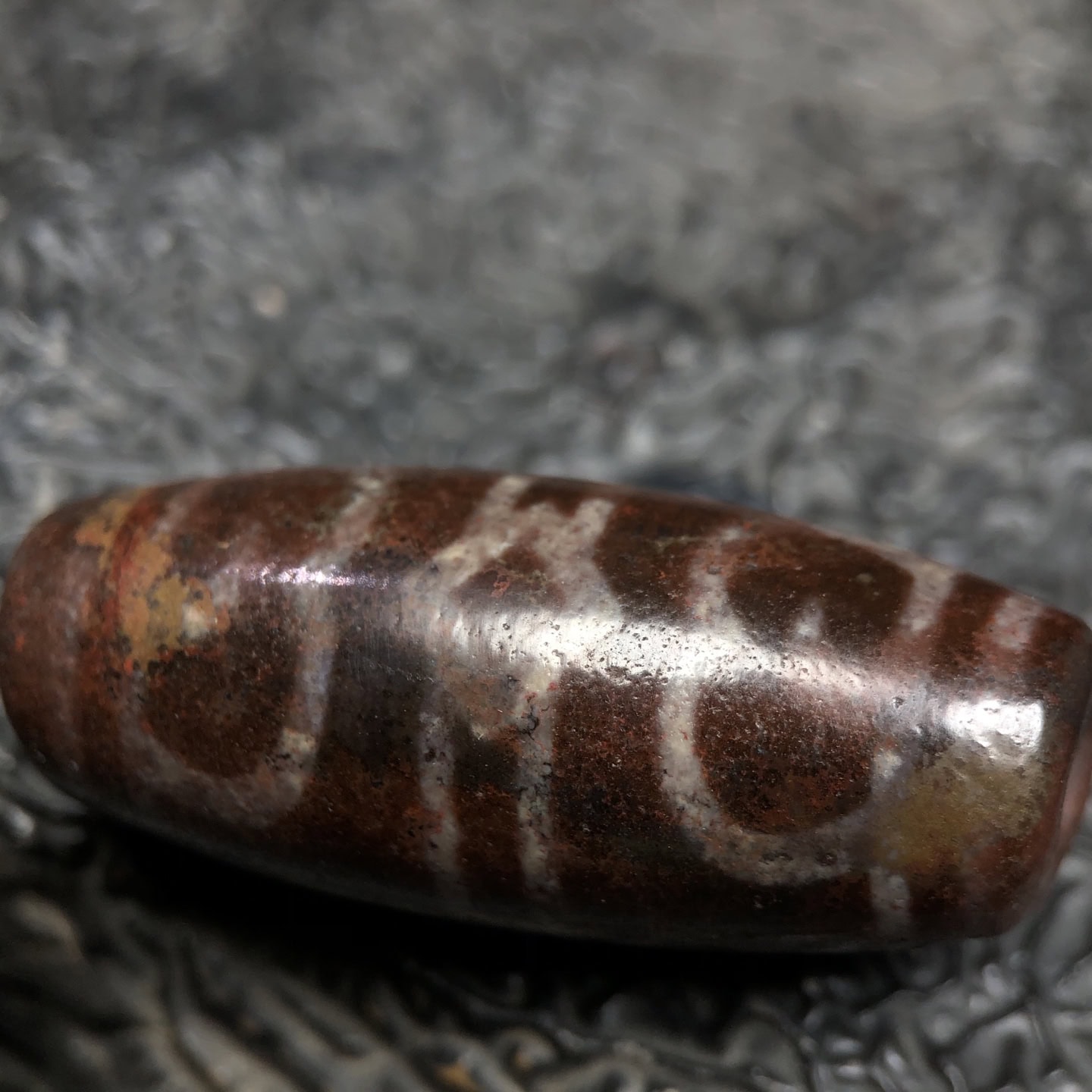 Chinese Natural Agate DZI Beads