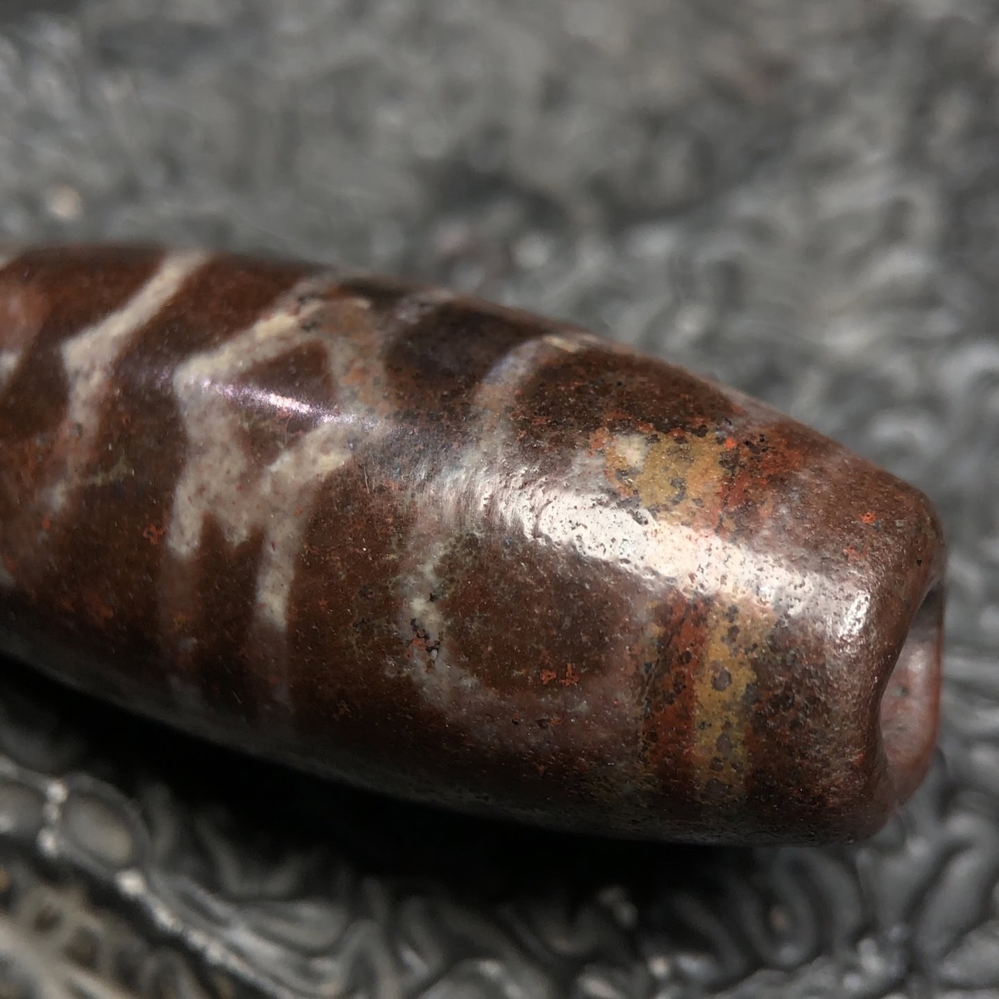 Chinese Natural Agate DZI Beads