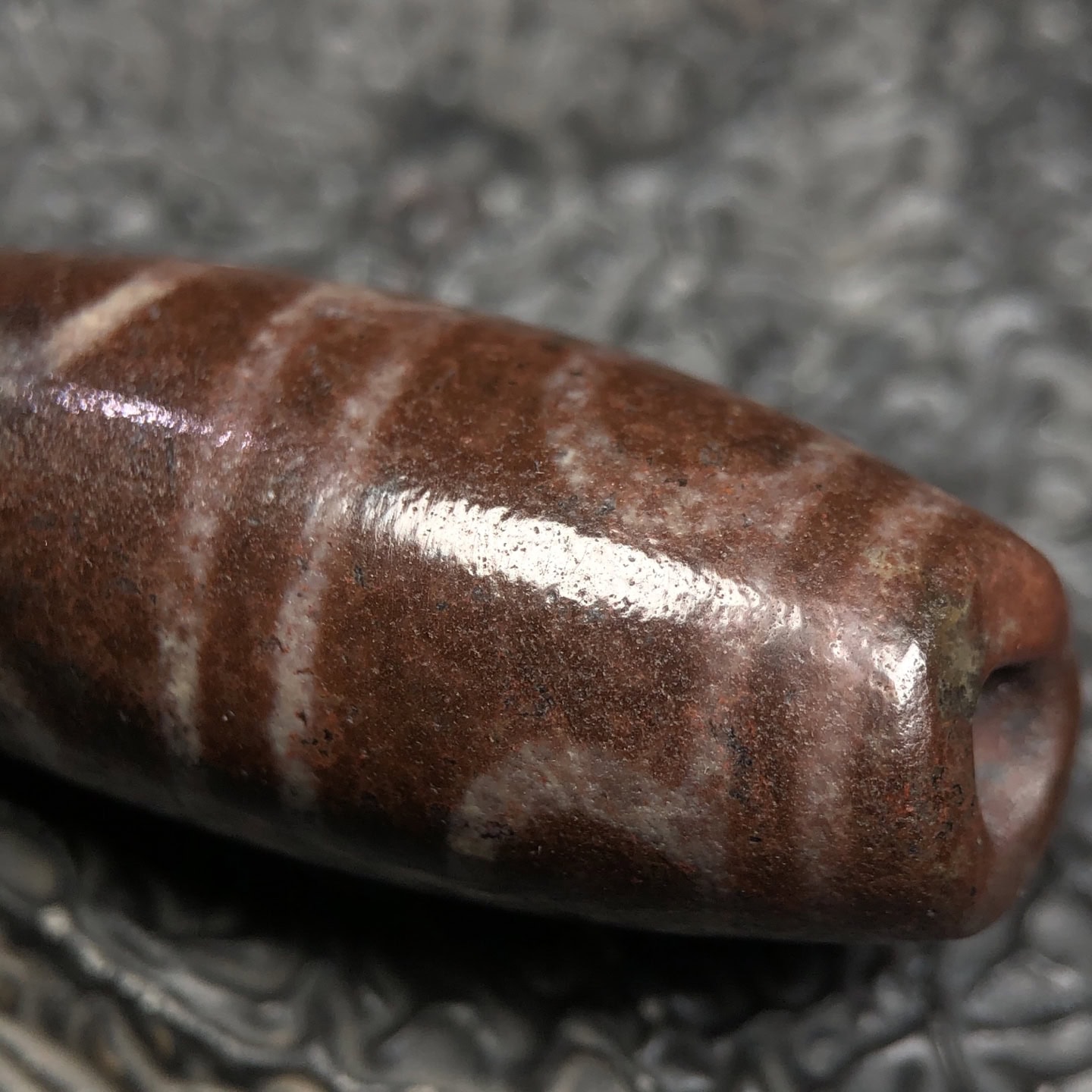 Chinese Natural Agate DZI Beads