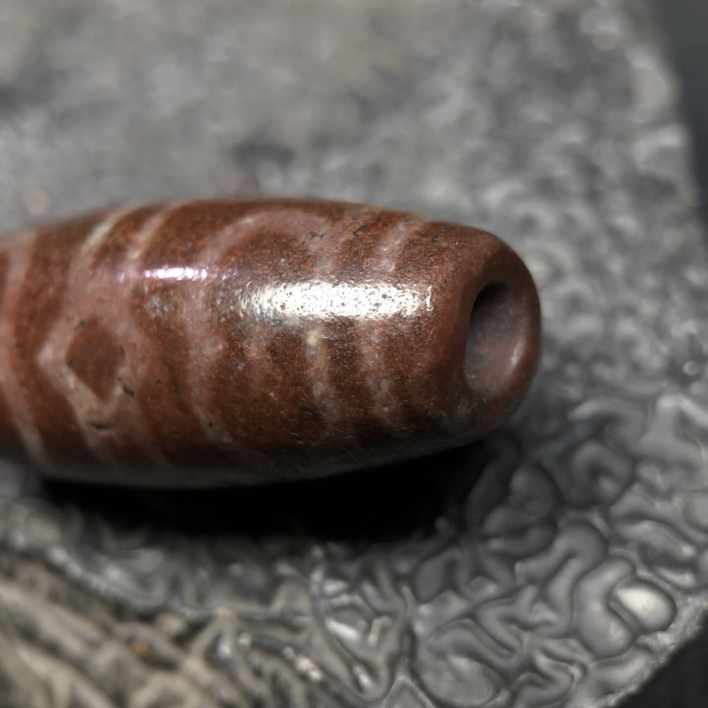 Chinese Natural Agate DZI Beads