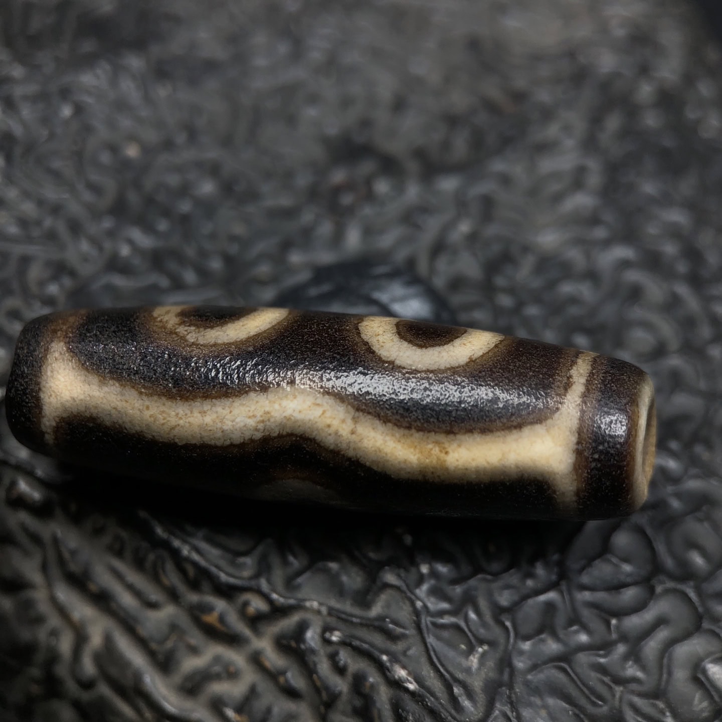 Chinese Natural Agate DZI Beads