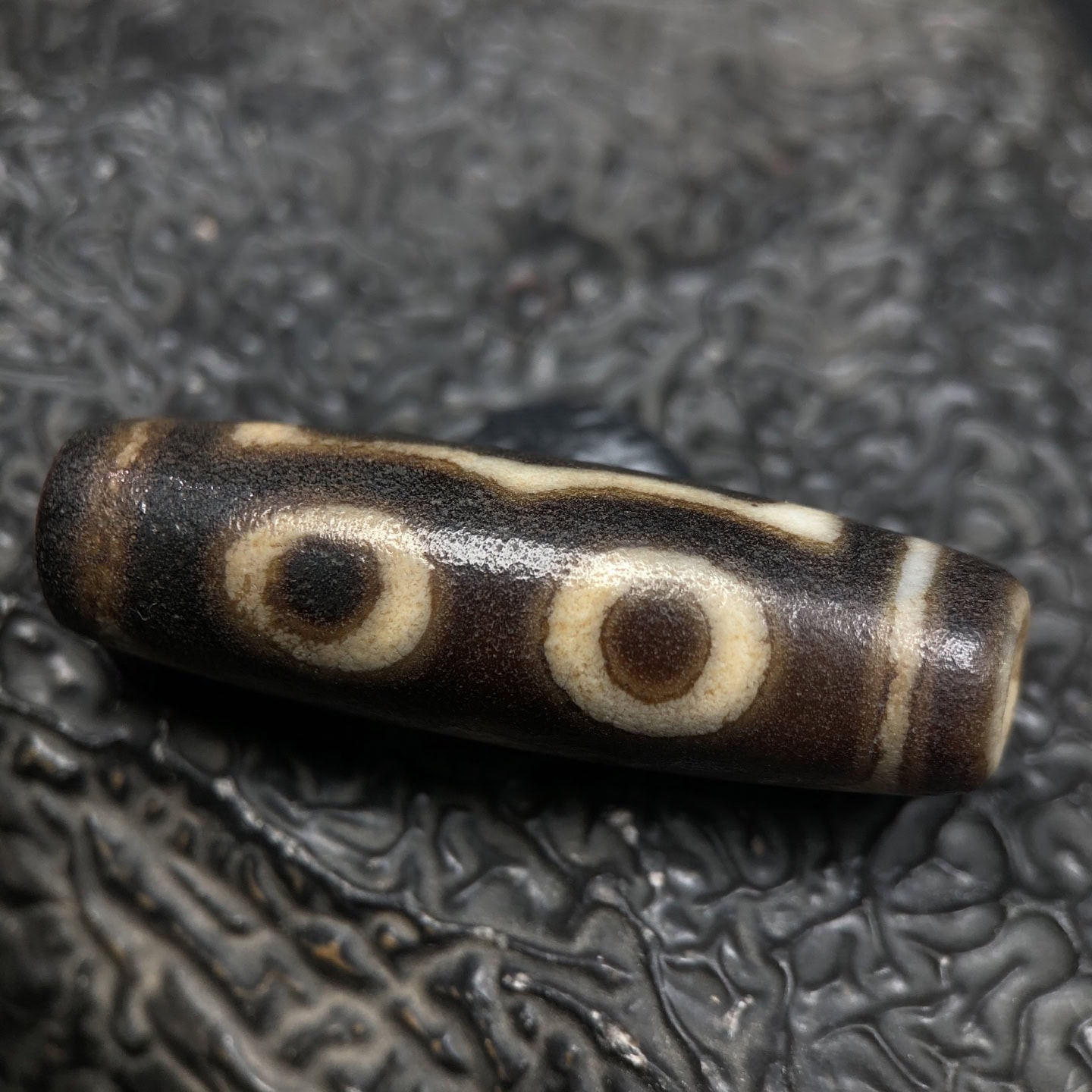 Chinese Natural Agate DZI Beads