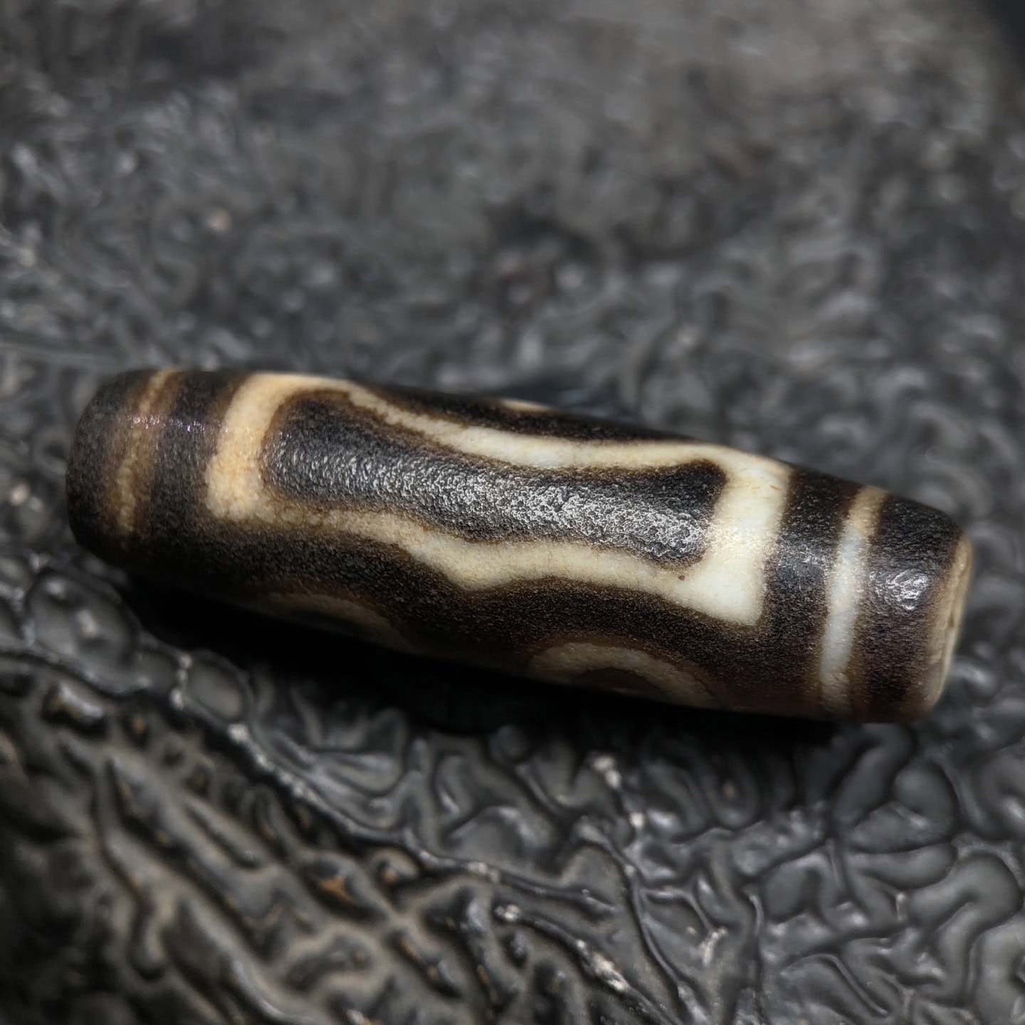 Chinese Natural Agate DZI Beads