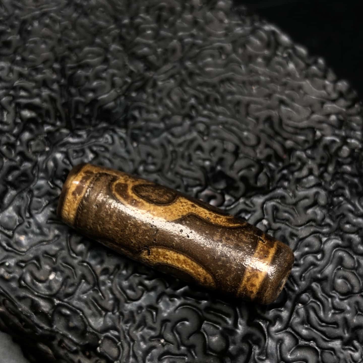 Chinese Natural Agate DZI Beads