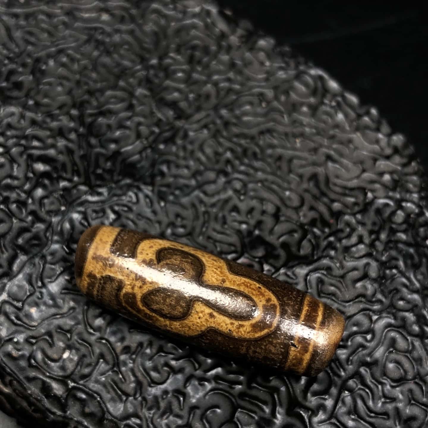 Chinese Natural Agate DZI Beads